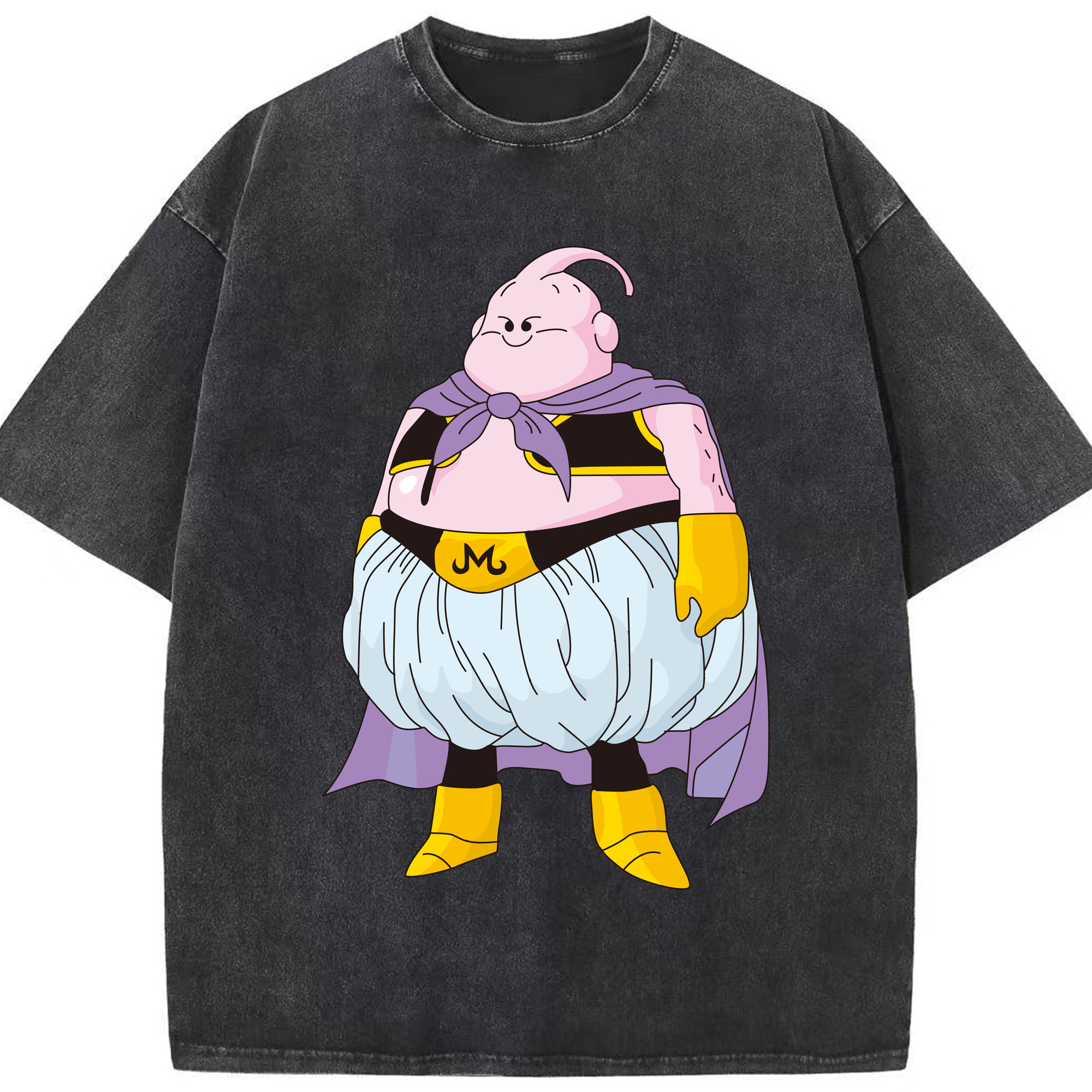 （画像用） ドラゴンボール 魔人ブウ DRAGON BALL Majin Buu 綿100% ヴィンテージ風 半袖Tシャツ（フロントプリント）