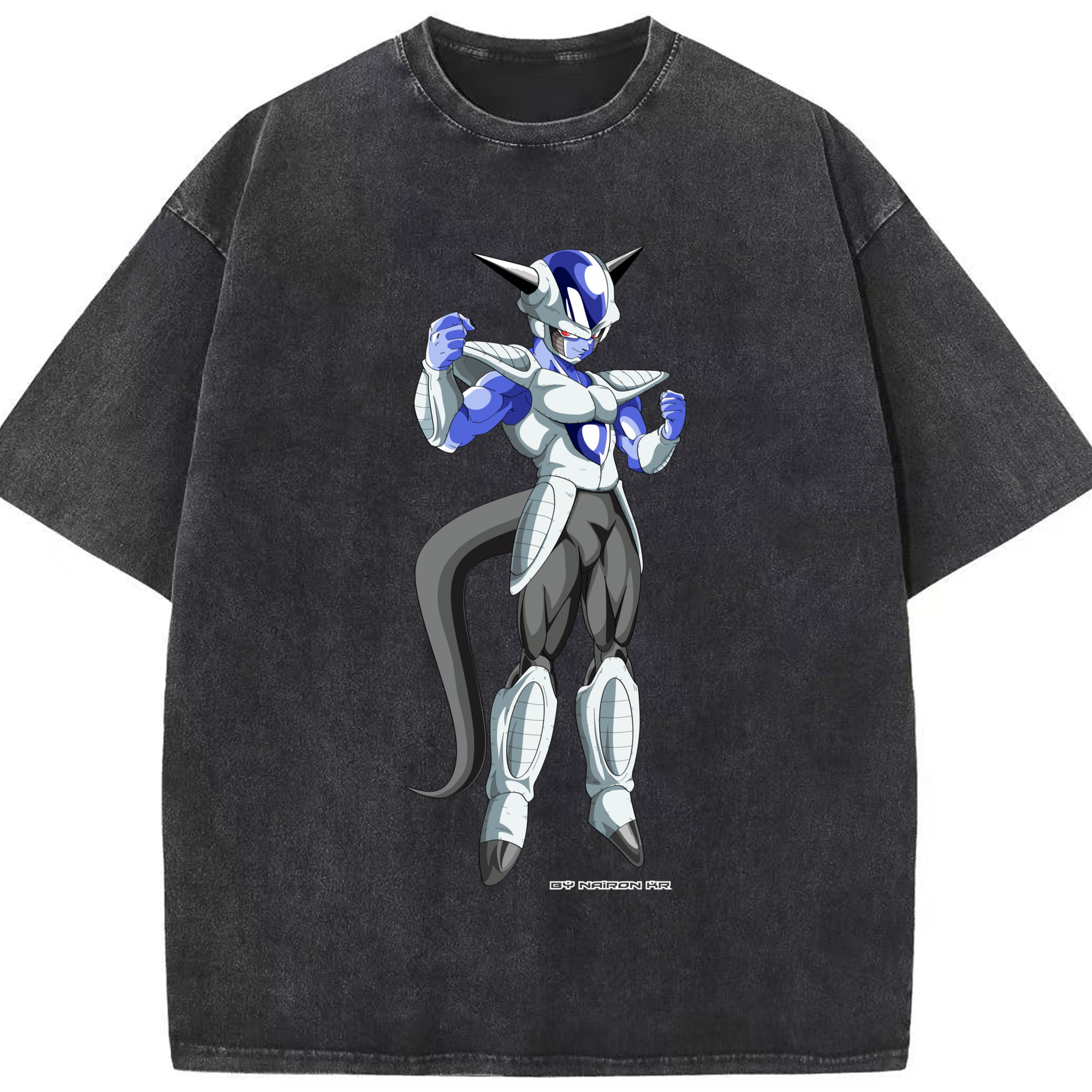 （画像用） ドラゴンボール フリーザ DRAGON BALL Frieza 綿100% ヴィンテージ風 半袖Tシャツ（フロントプリント）