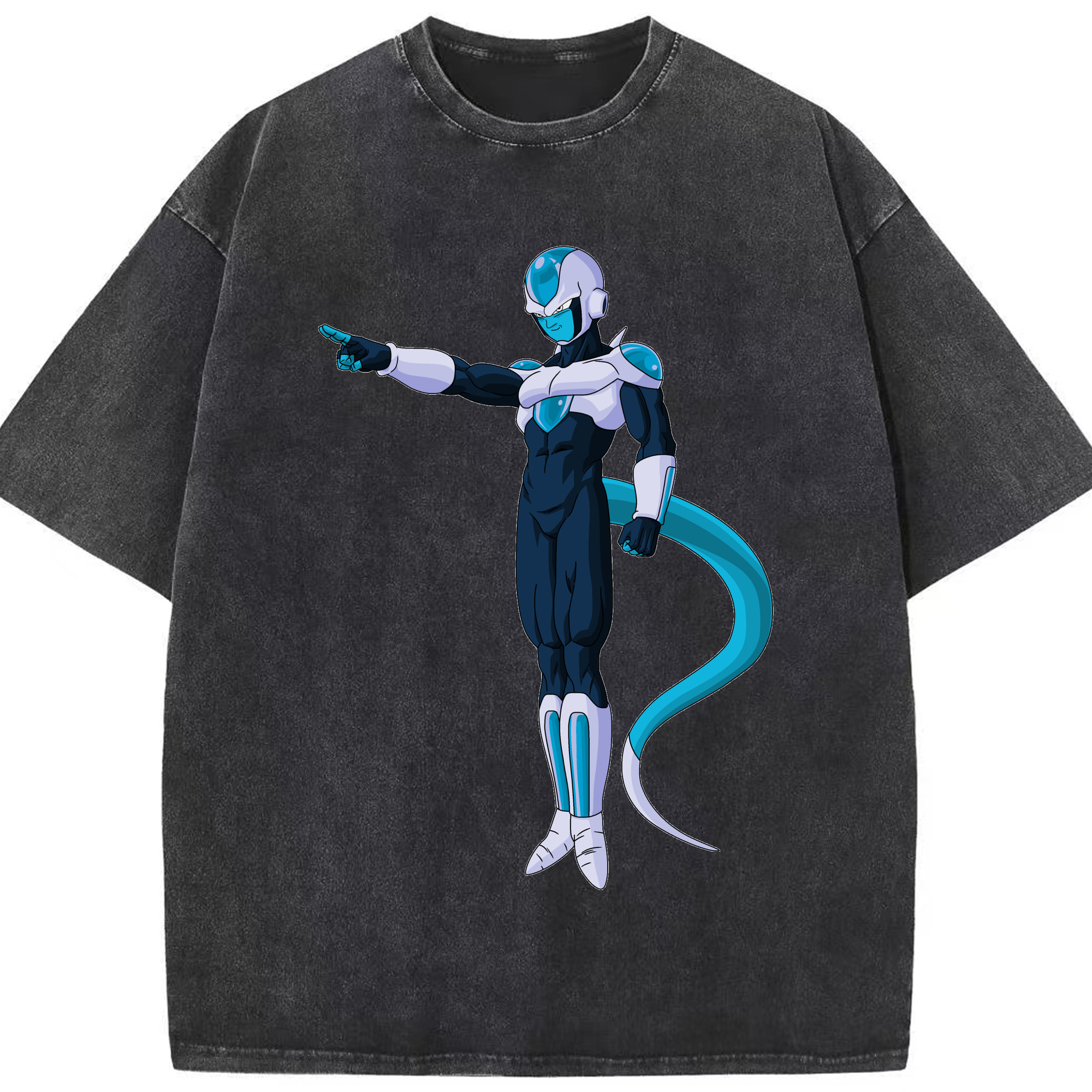 （画像用） ドラゴンボール フリーザ DRAGON BALL Frieza 綿100% ヴィンテージ風 半袖Tシャツ（フロントプリント）