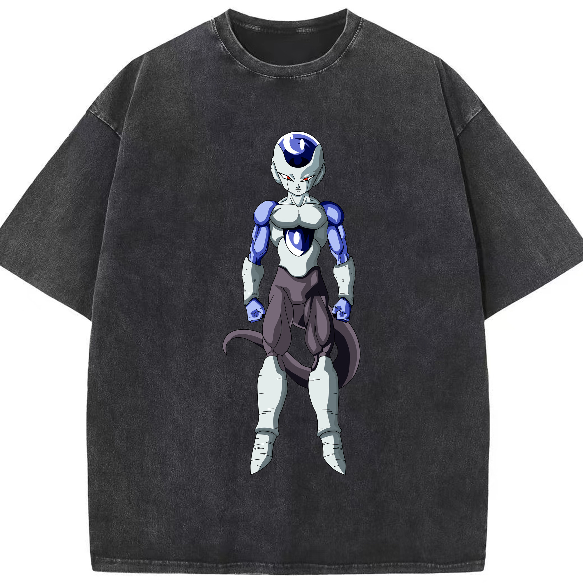 （画像用） ドラゴンボール フリーザ DRAGON BALL Frieza 綿100% ヴィンテージ風 半袖Tシャツ（フロントプリント）