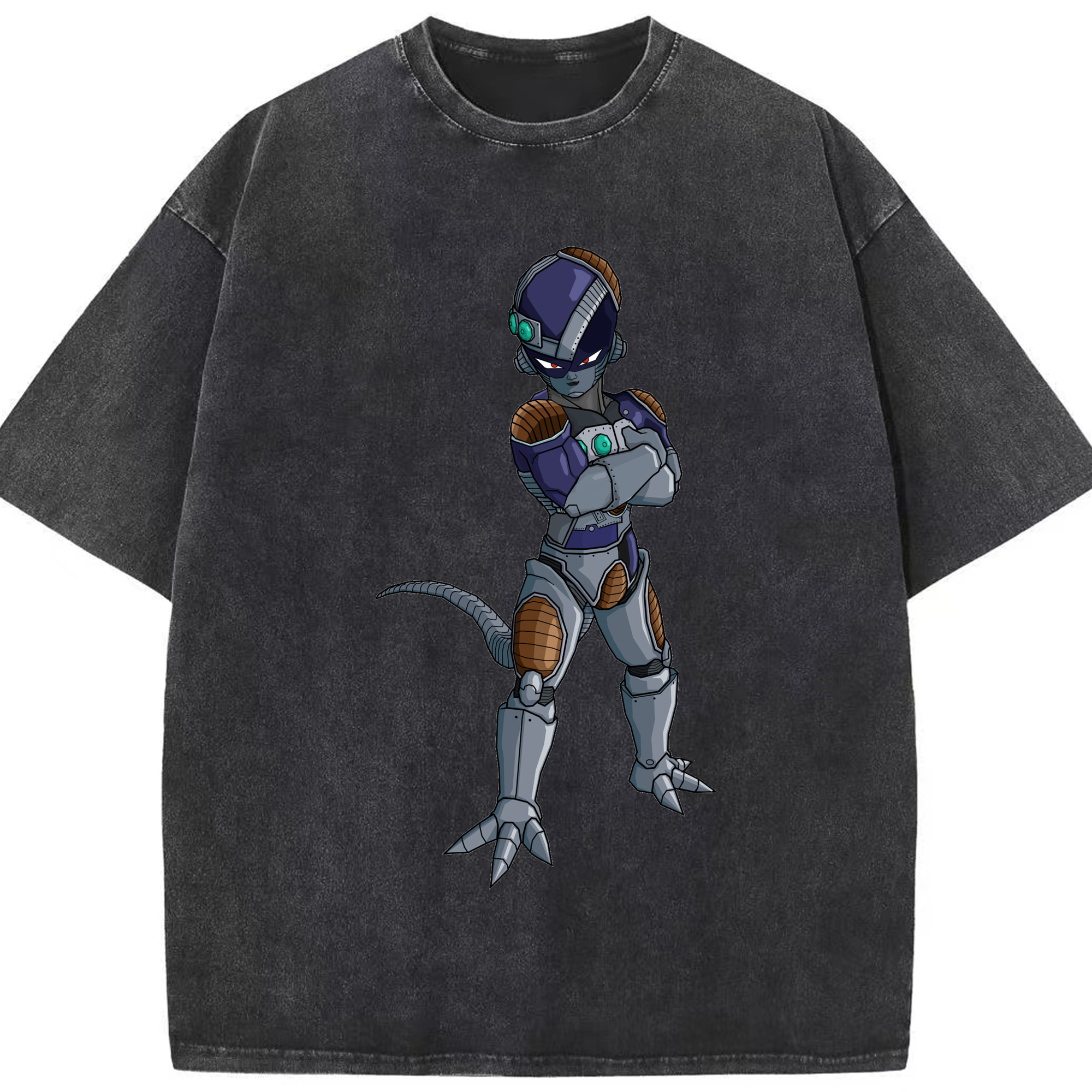（画像用） ドラゴンボール フリーザ DRAGON BALL Frieza 綿100% ヴィンテージ風 半袖Tシャツ（フロントプリント）