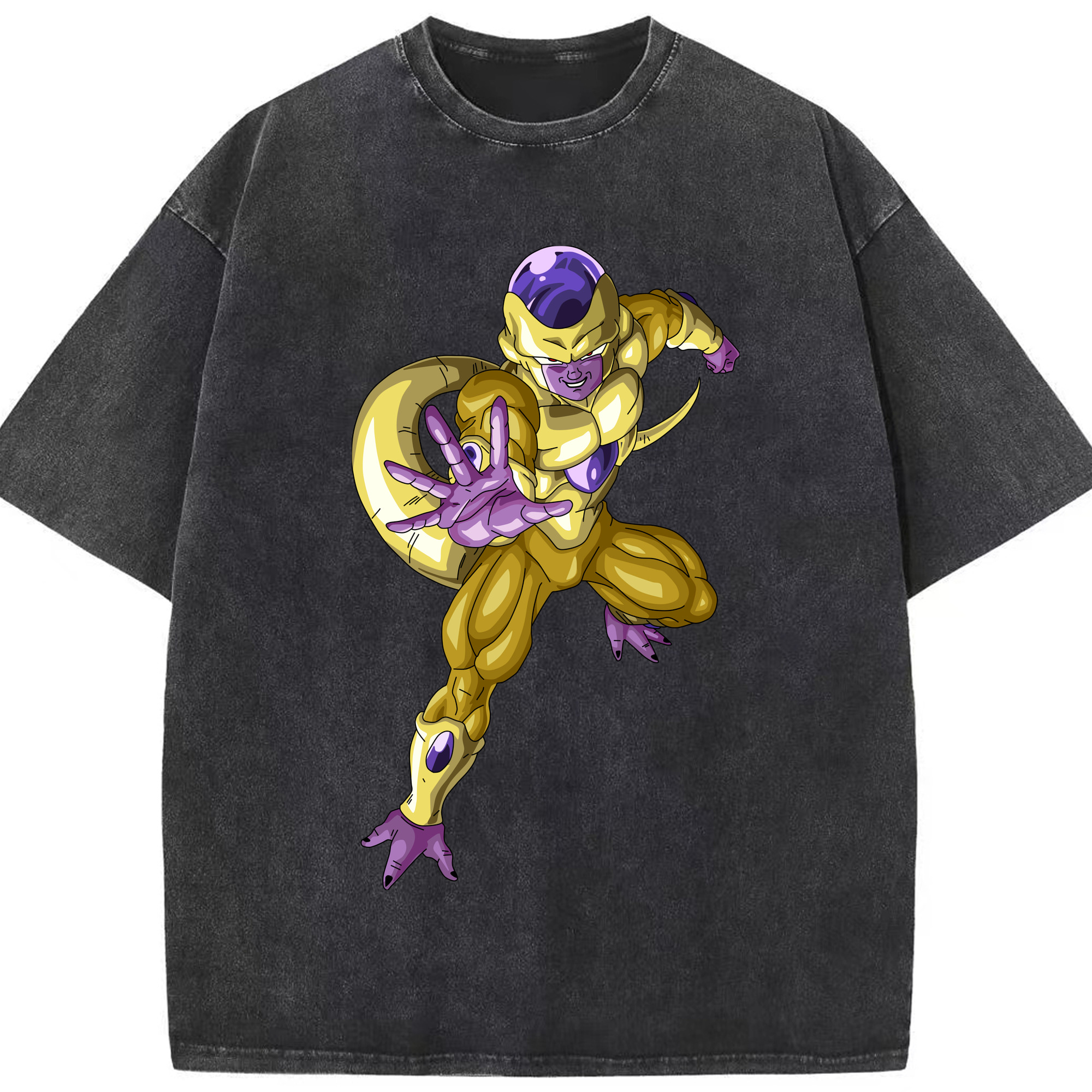 （画像用） ドラゴンボール フリーザ DRAGON BALL Frieza 綿100% ヴィンテージ風 半袖Tシャツ（フロントプリント）