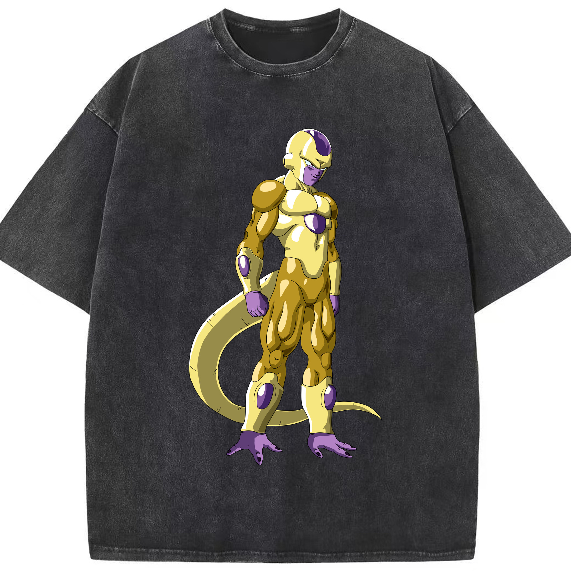（画像用） ドラゴンボール フリーザ DRAGON BALL Frieza 綿100% ヴィンテージ風 半袖Tシャツ（フロントプリント）