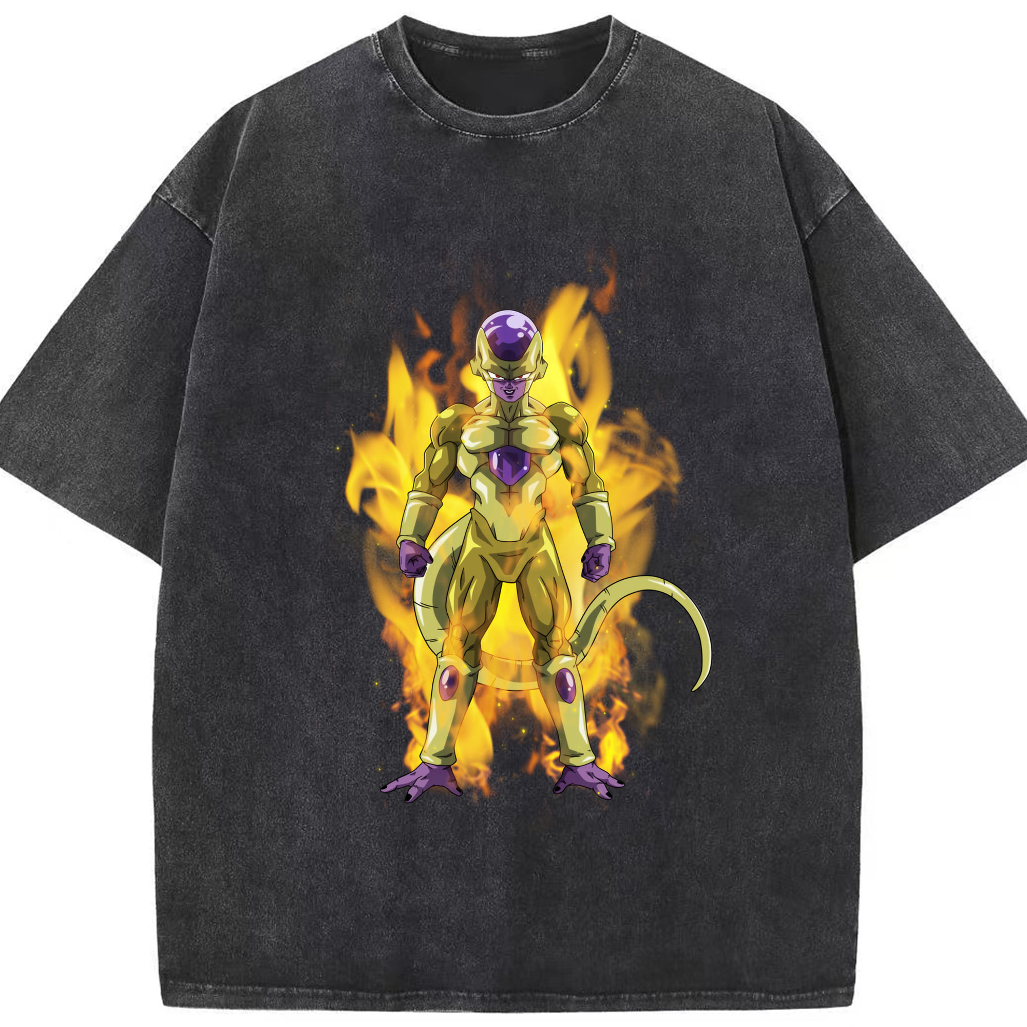 （画像用） ドラゴンボール フリーザ DRAGON BALL Frieza 綿100% ヴィンテージ風 半袖Tシャツ（フロントプリント）