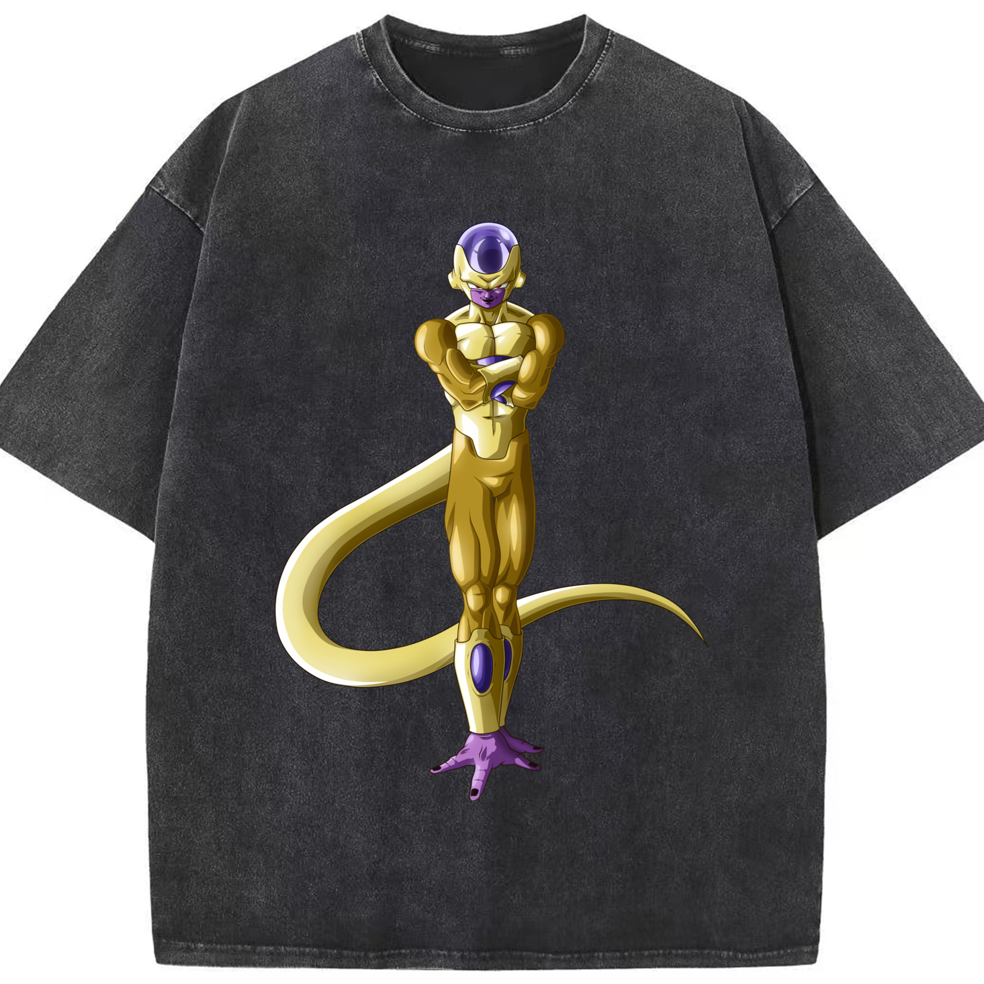 （画像用） ドラゴンボール フリーザ DRAGON BALL Frieza 綿100% ヴィンテージ風 半袖Tシャツ（フロントプリント）