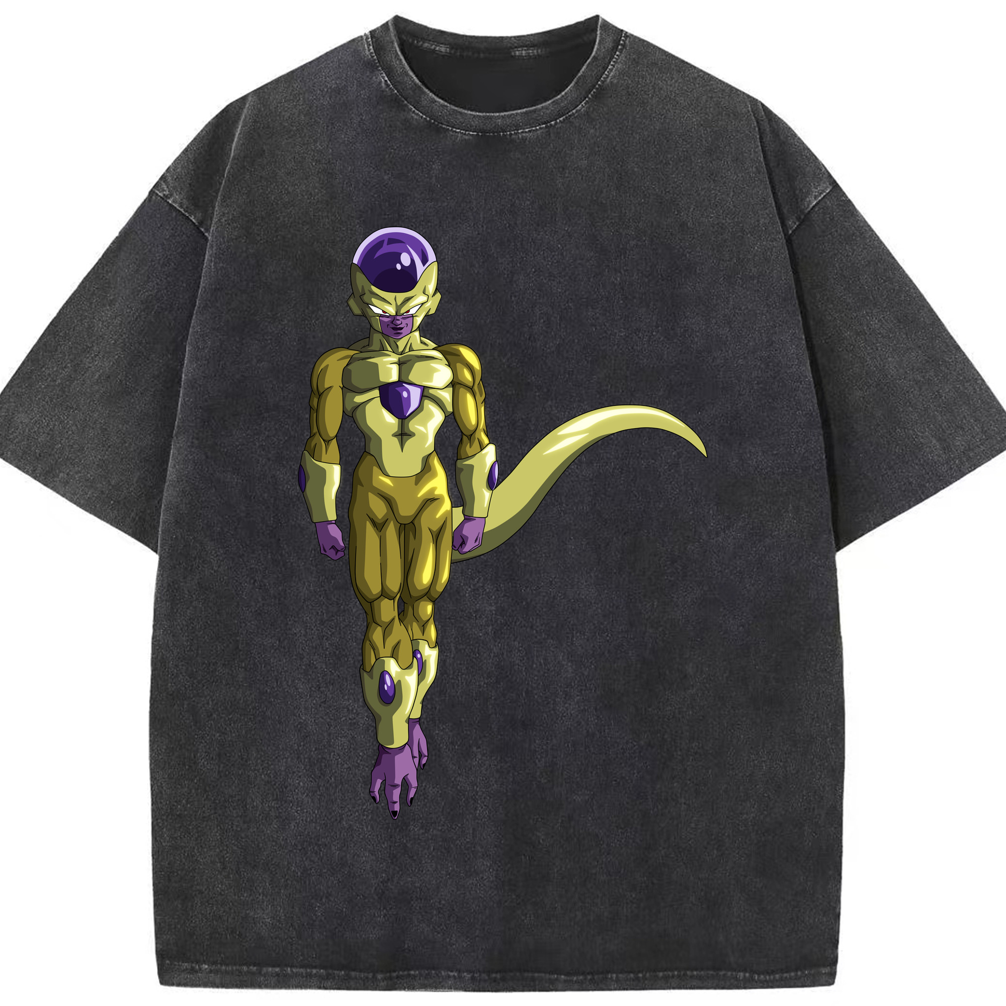 （画像用） ドラゴンボール フリーザ DRAGON BALL Frieza 綿100% ヴィンテージ風 半袖Tシャツ（フロントプリント）