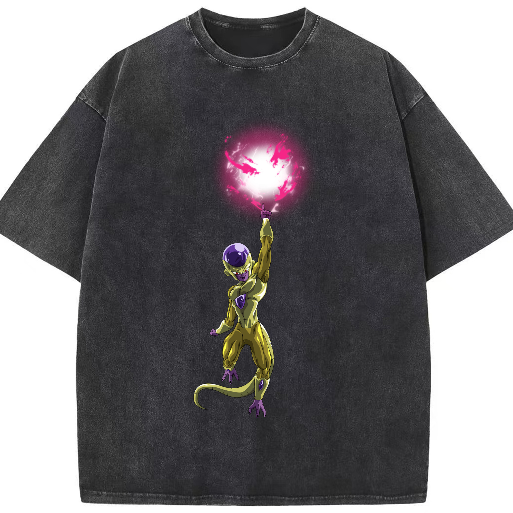 （画像用） ドラゴンボール フリーザ DRAGON BALL Frieza 綿100% ヴィンテージ風 半袖Tシャツ（フロントプリント）
