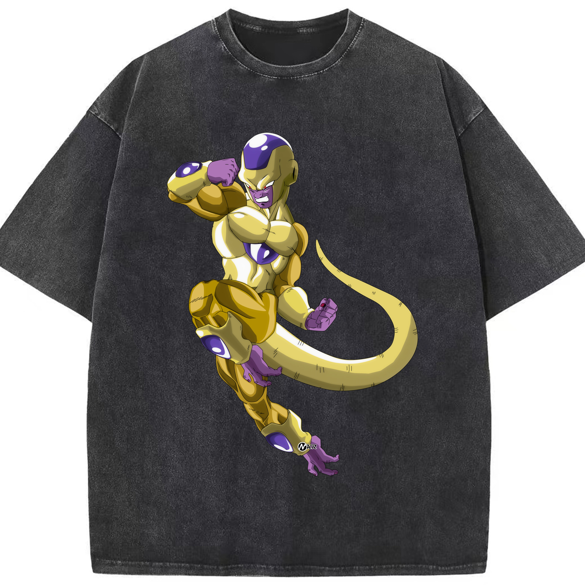 （画像用） ドラゴンボール フリーザ DRAGON BALL Frieza 綿100% ヴィンテージ風 半袖Tシャツ（フロントプリント）