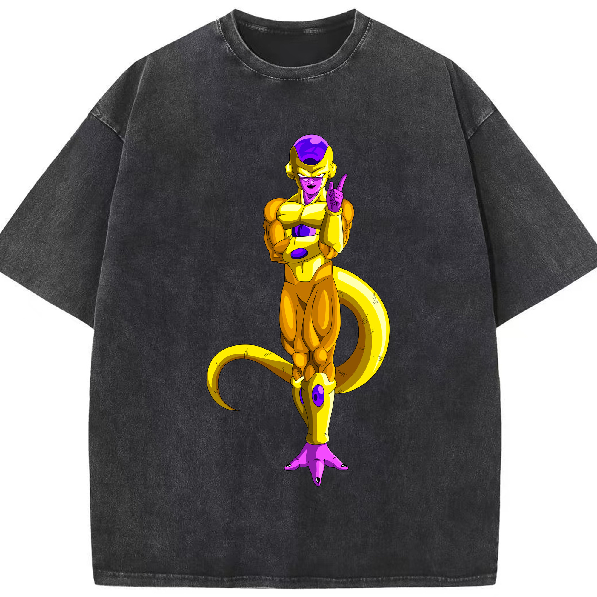 （画像用） ドラゴンボール フリーザ DRAGON BALL Frieza 綿100% ヴィンテージ風 半袖Tシャツ（フロントプリント）