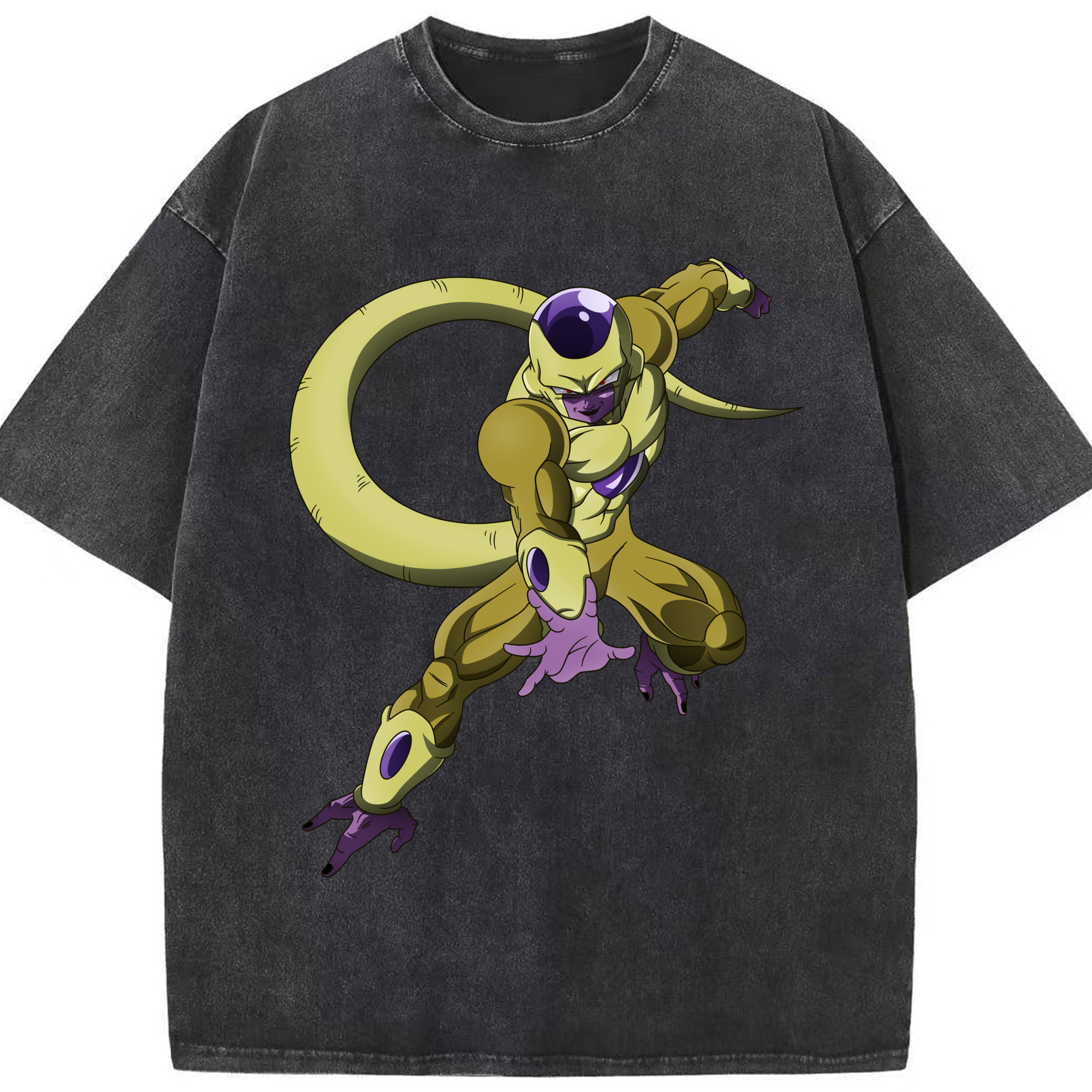（画像用） ドラゴンボール フリーザ DRAGON BALL Frieza 綿100% ヴィンテージ風 半袖Tシャツ（フロントプリント）