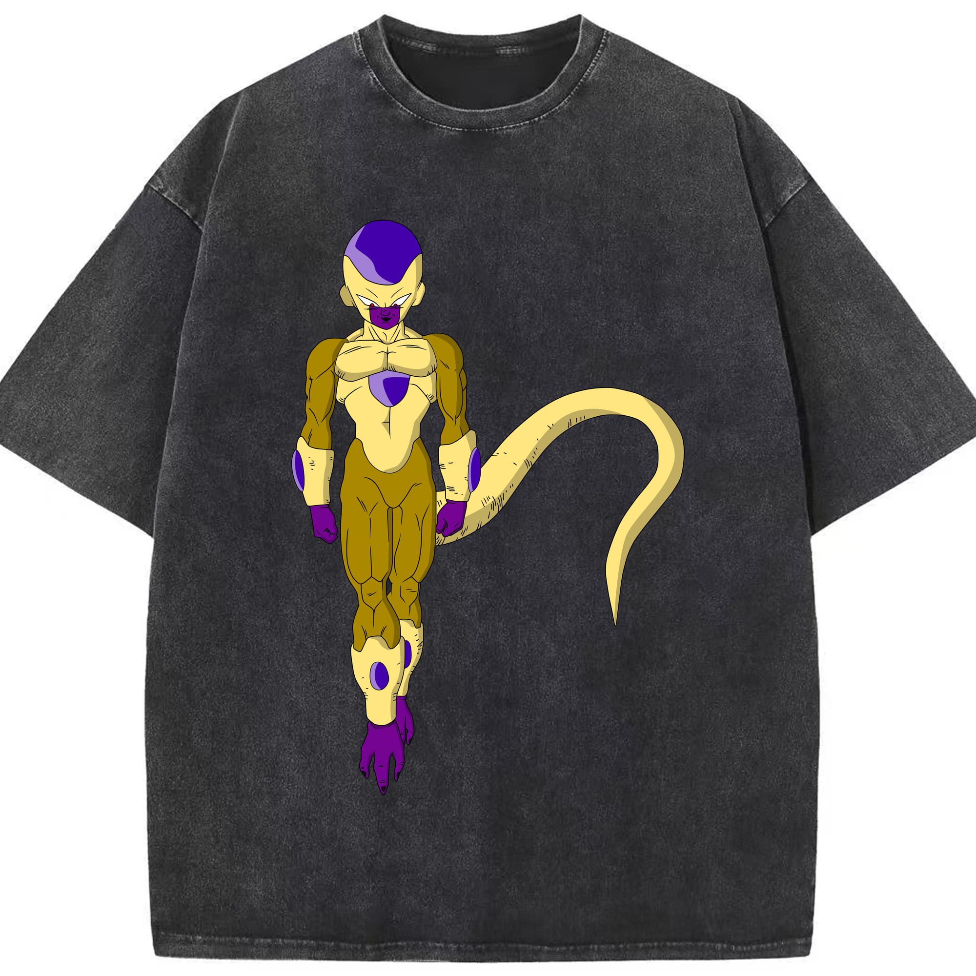 （画像用） ドラゴンボール フリーザ DRAGON BALL Frieza 綿100% ヴィンテージ風 半袖Tシャツ（フロントプリント）