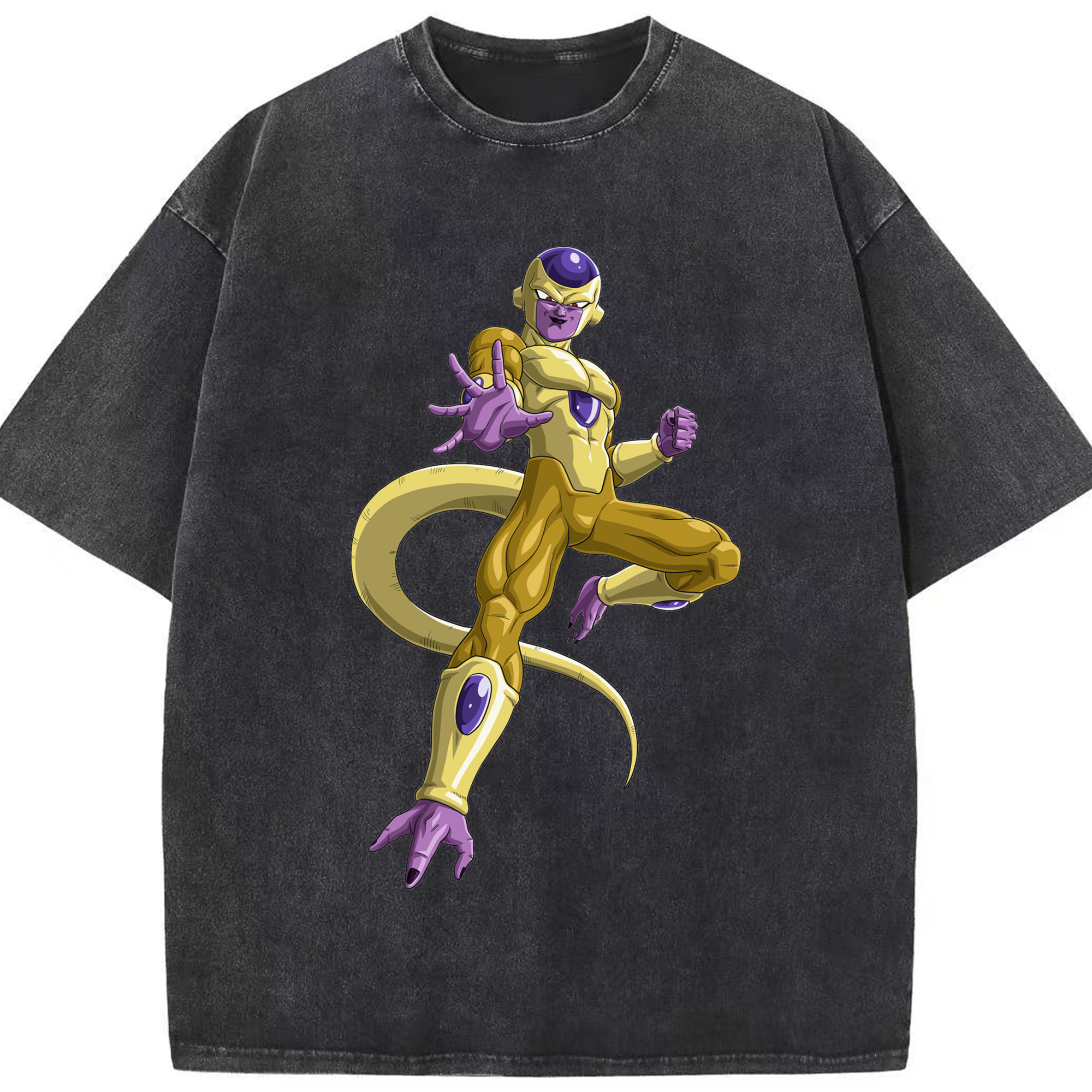 （画像用） ドラゴンボール フリーザ DRAGON BALL Frieza 綿100% ヴィンテージ風 半袖Tシャツ（フロントプリント）