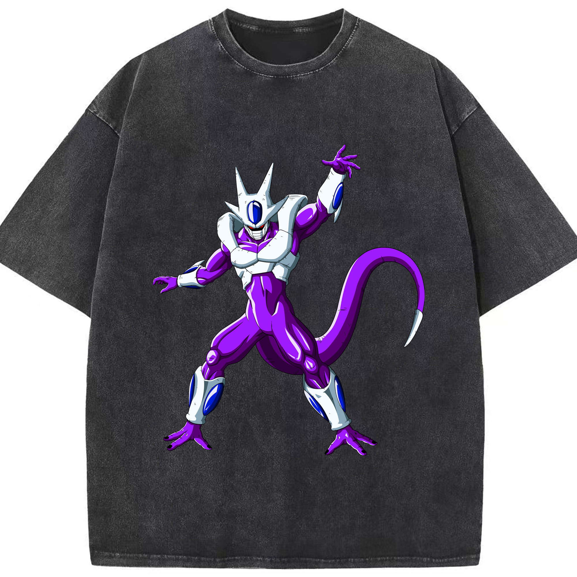 （画像用） ドラゴンボール クウラ DRAGON BALL Cooler Coora 綿100% ヴィンテージ風 半袖Tシャツ（フロントプリント）