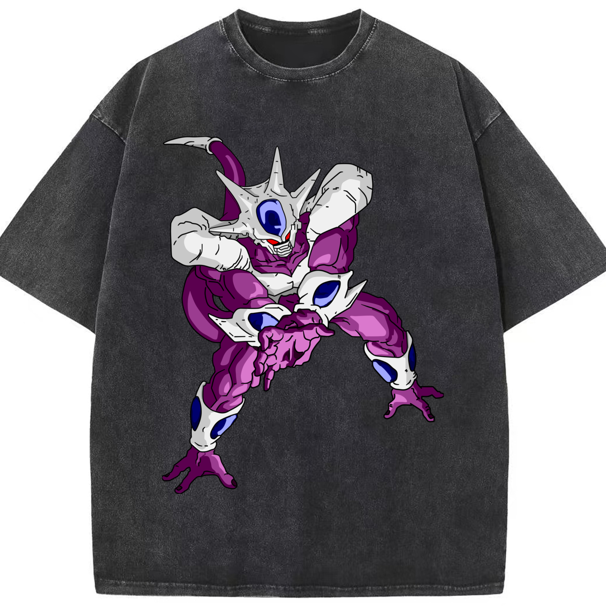 （画像用） ドラゴンボール クウラ DRAGON BALL Cooler Coora 綿100% ヴィンテージ風 半袖Tシャツ（フロントプリント）