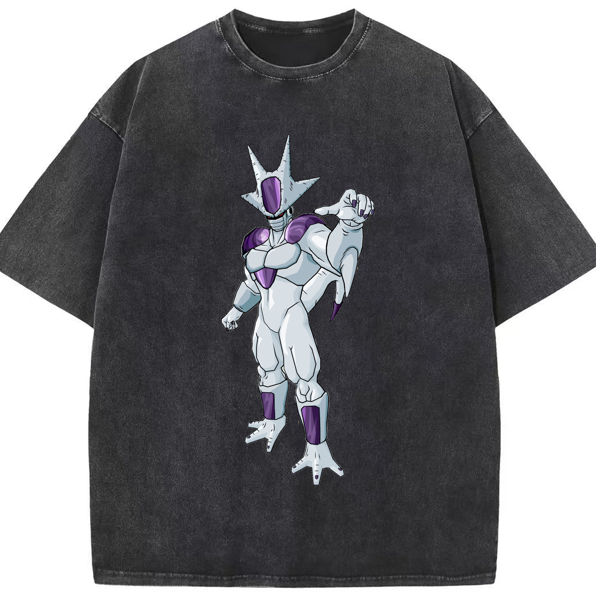 （画像用） ドラゴンボール クウラ DRAGON BALL Cooler Coora 綿100% ヴィンテージ風 半袖Tシャツ（フロントプリント）