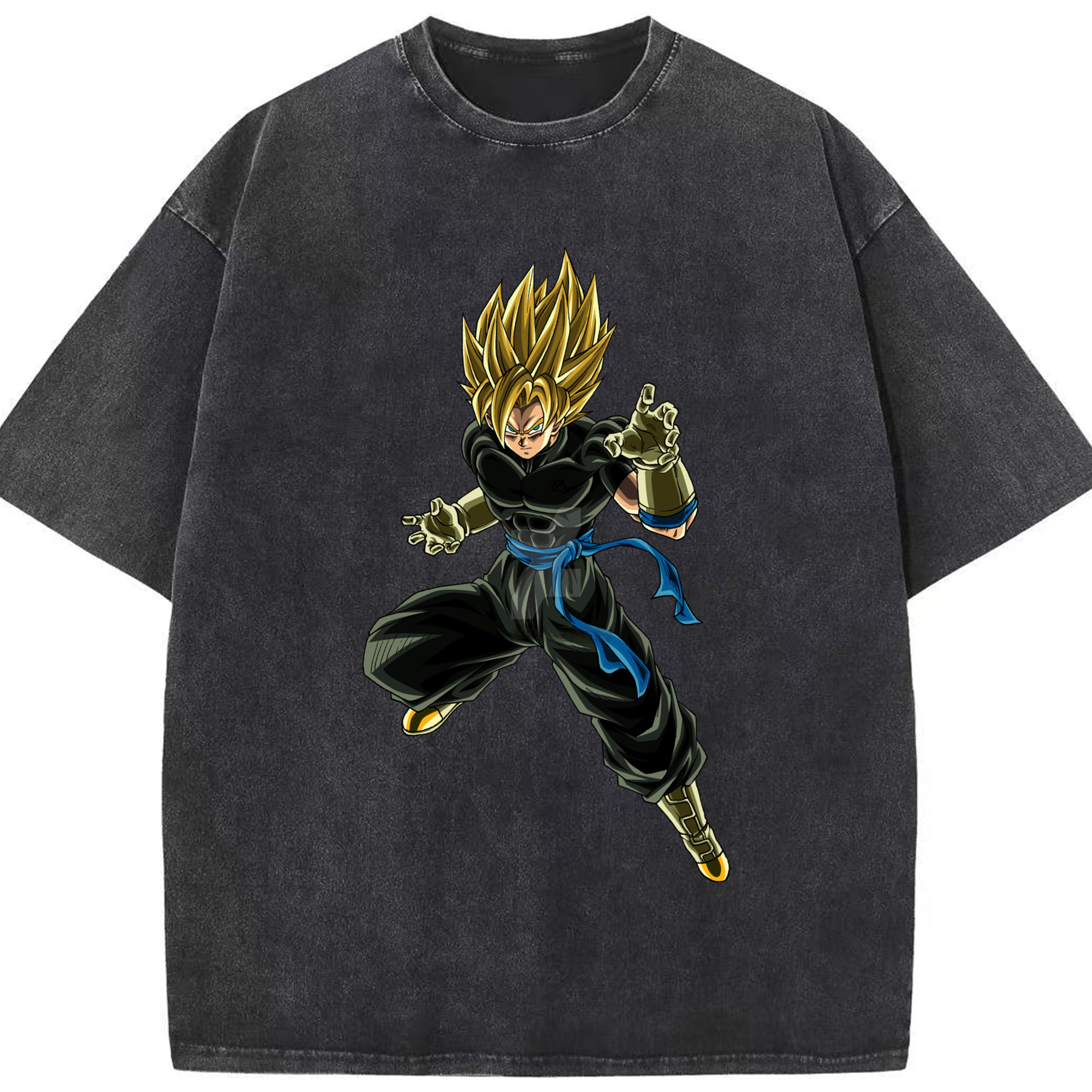 （画像用） ドラゴンボール ベジット DRAGON BALL Vegetto 綿100% ヴィンテージ風 半袖Tシャツ（フロントプリント）