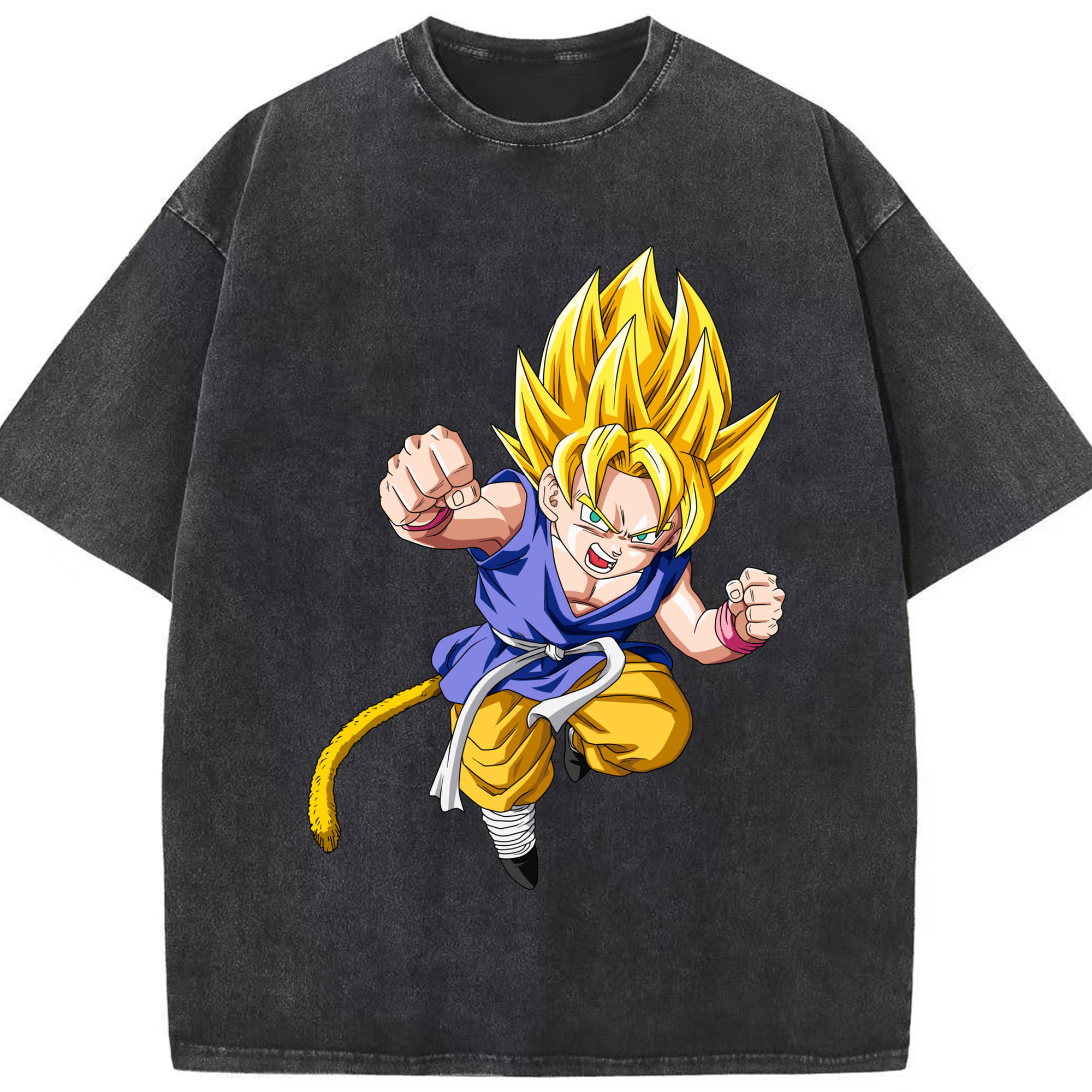 （画像用） ドラゴンボール ベジット DRAGON BALL Vegetto 綿100% ヴィンテージ風 半袖Tシャツ（フロントプリント）