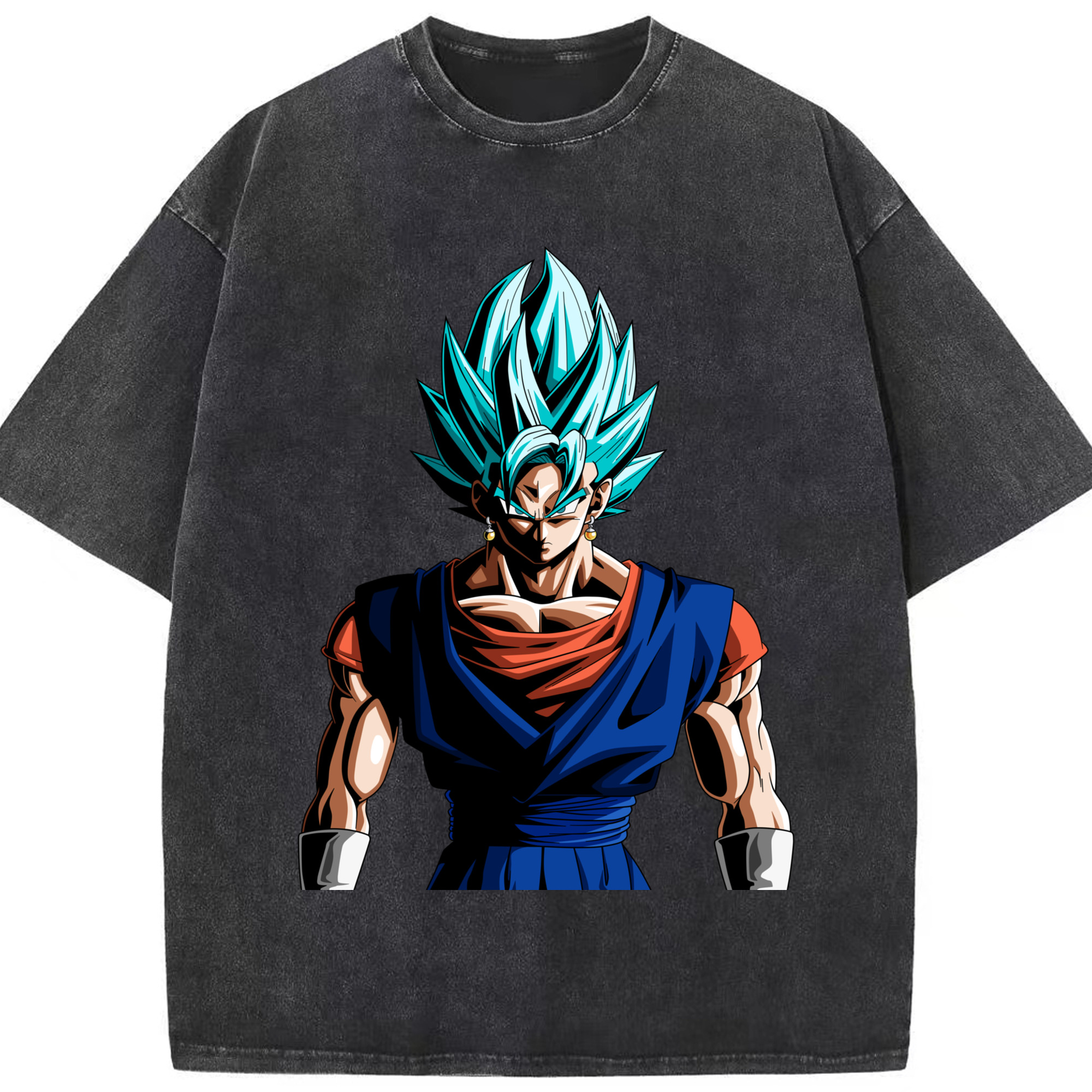 （画像用） ドラゴンボール ベジット DRAGON BALL Vegetto 綿100% ヴィンテージ風 半袖Tシャツ（フロントプリント）