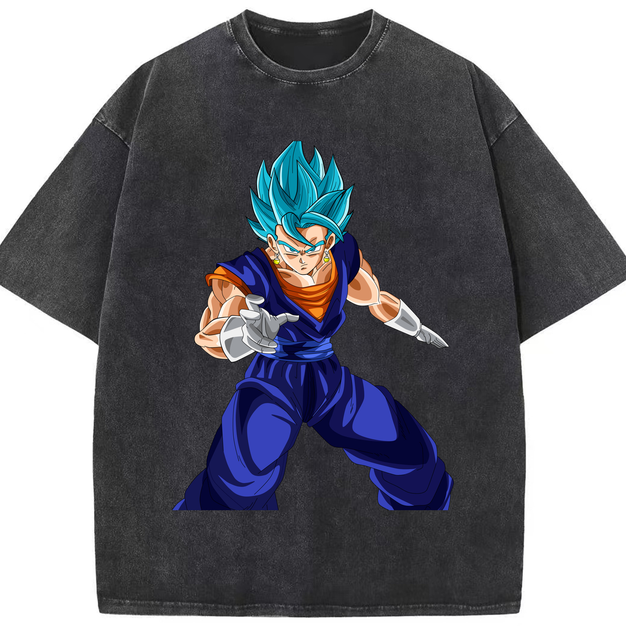 （画像用） ドラゴンボール ベジット DRAGON BALL Vegetto 綿100% ヴィンテージ風 半袖Tシャツ（フロントプリント）