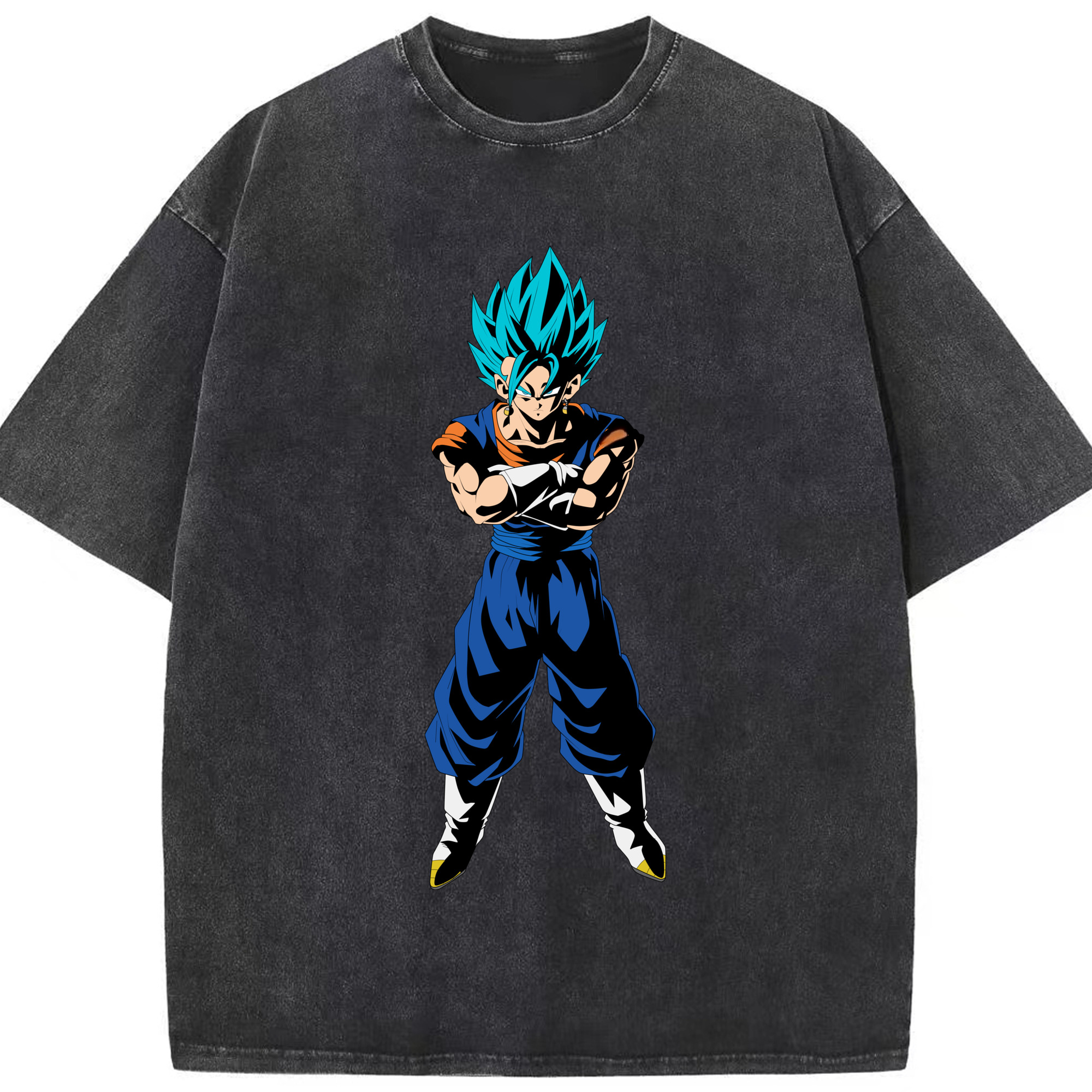 （画像用） ドラゴンボール ベジット DRAGON BALL Vegetto 綿100% ヴィンテージ風 半袖Tシャツ（フロントプリント）
