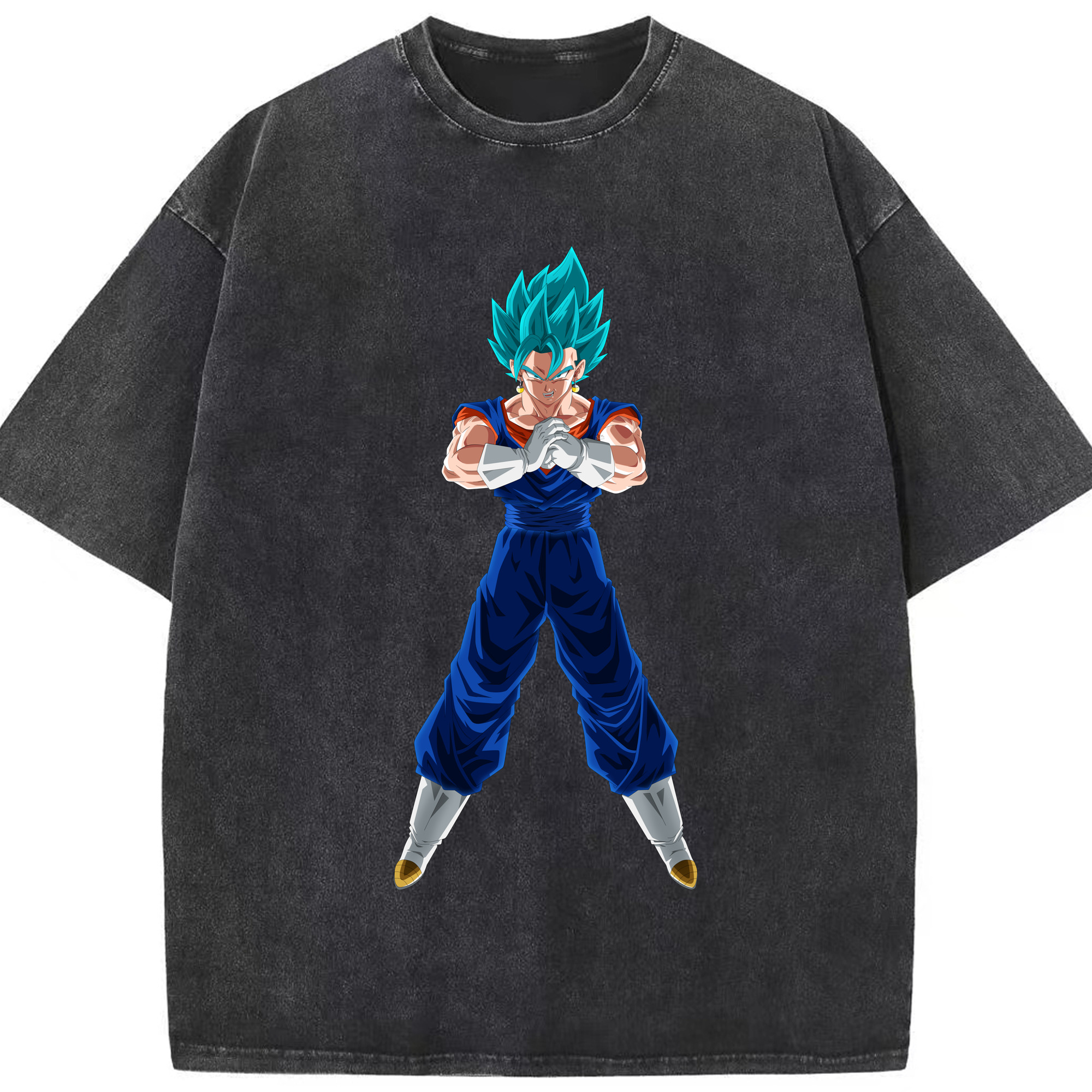 （画像用） ドラゴンボール ベジット DRAGON BALL Vegetto 綿100% ヴィンテージ風 半袖Tシャツ（フロントプリント）