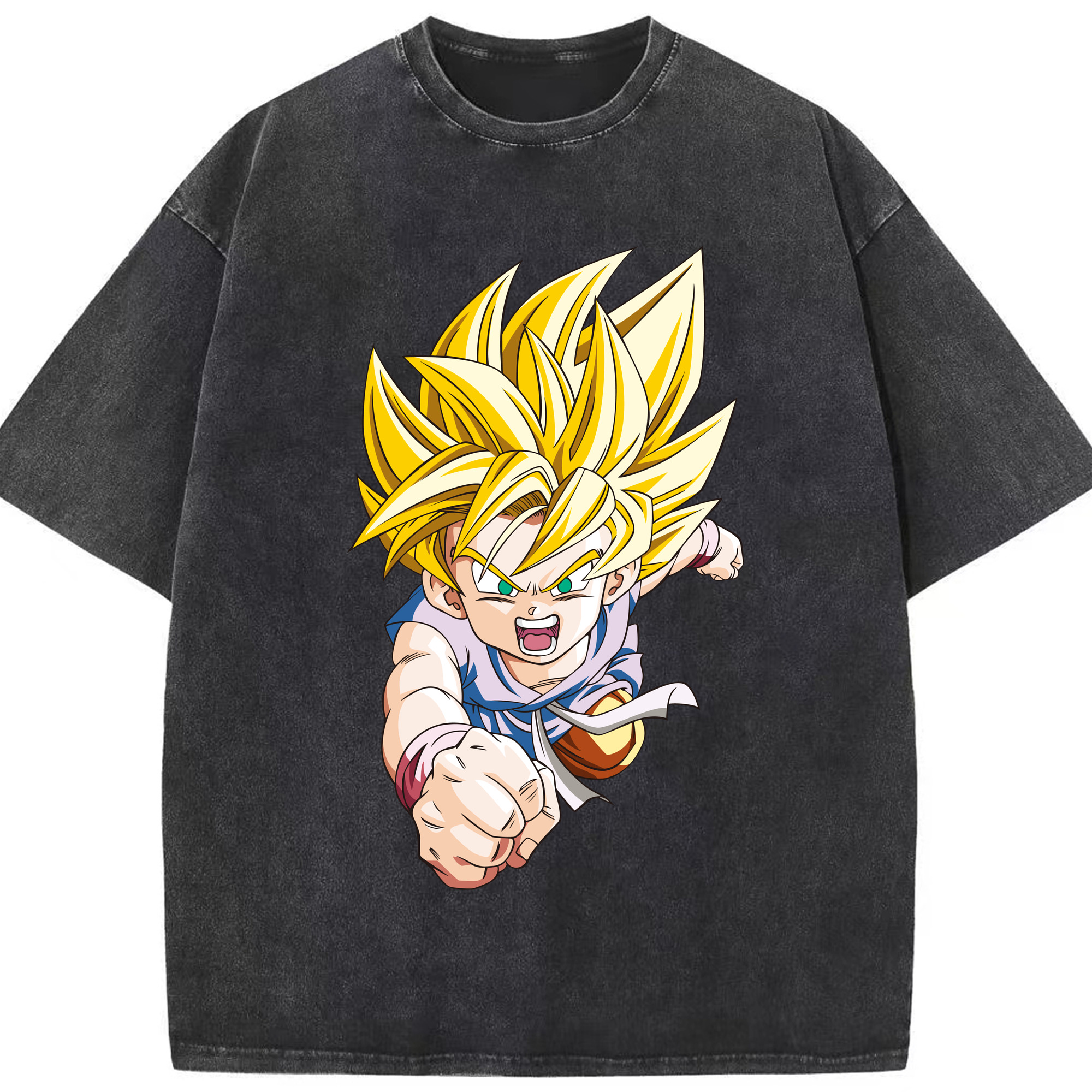 （画像用） ドラゴンボール ベジット DRAGON BALL Vegetto 綿100% ヴィンテージ風 半袖Tシャツ（フロントプリント）