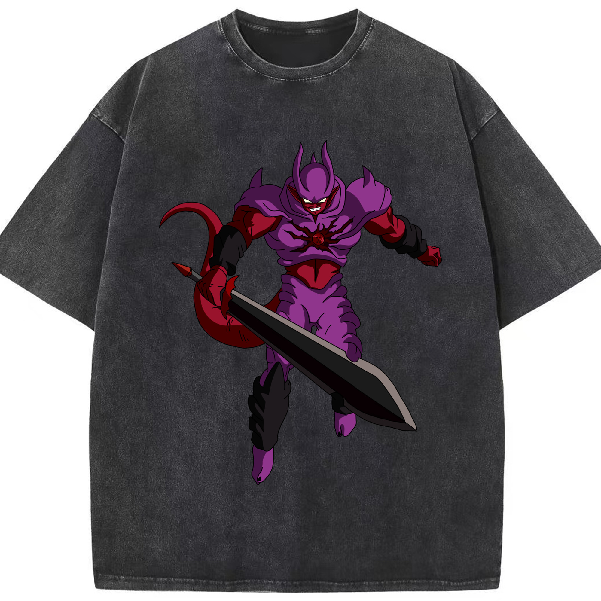 （画像用） ドラゴンボール ジャネンバ DRAGON BALL Janemba 綿100% ヴィンテージ風 半袖Tシャツ（フロントプリント）