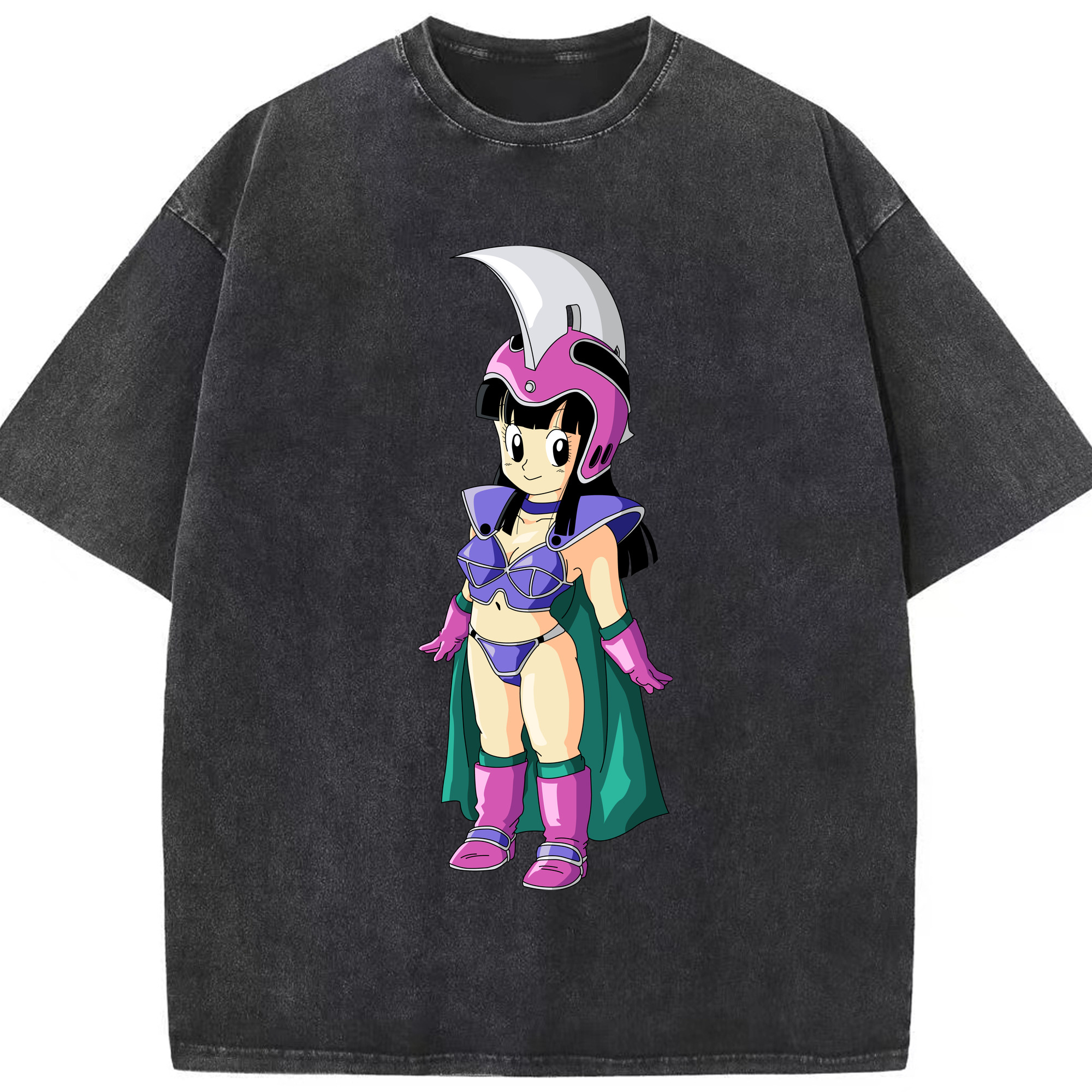 （画像用） ドラゴンボール チチ DRAGON BALL Chichi 綿100% ヴィンテージ風 半袖Tシャツ（フロントプリント）