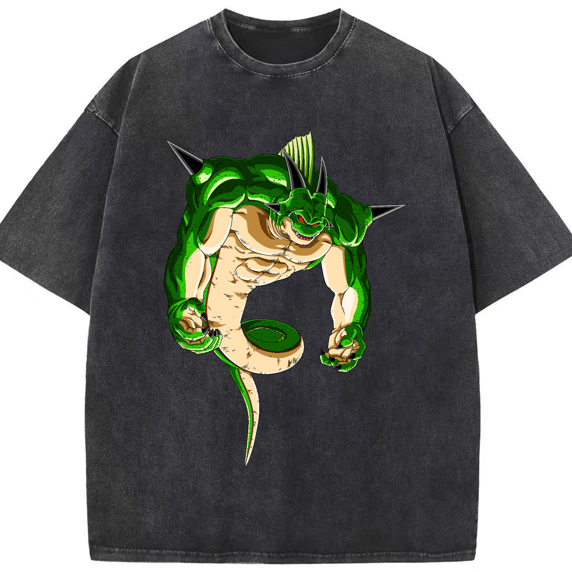 （画像用） ドラゴンボール 神龍 シェンロン DRAGON BALL Shenron 綿100% ヴィンテージ風 半袖Tシャツ（フロントプリント）