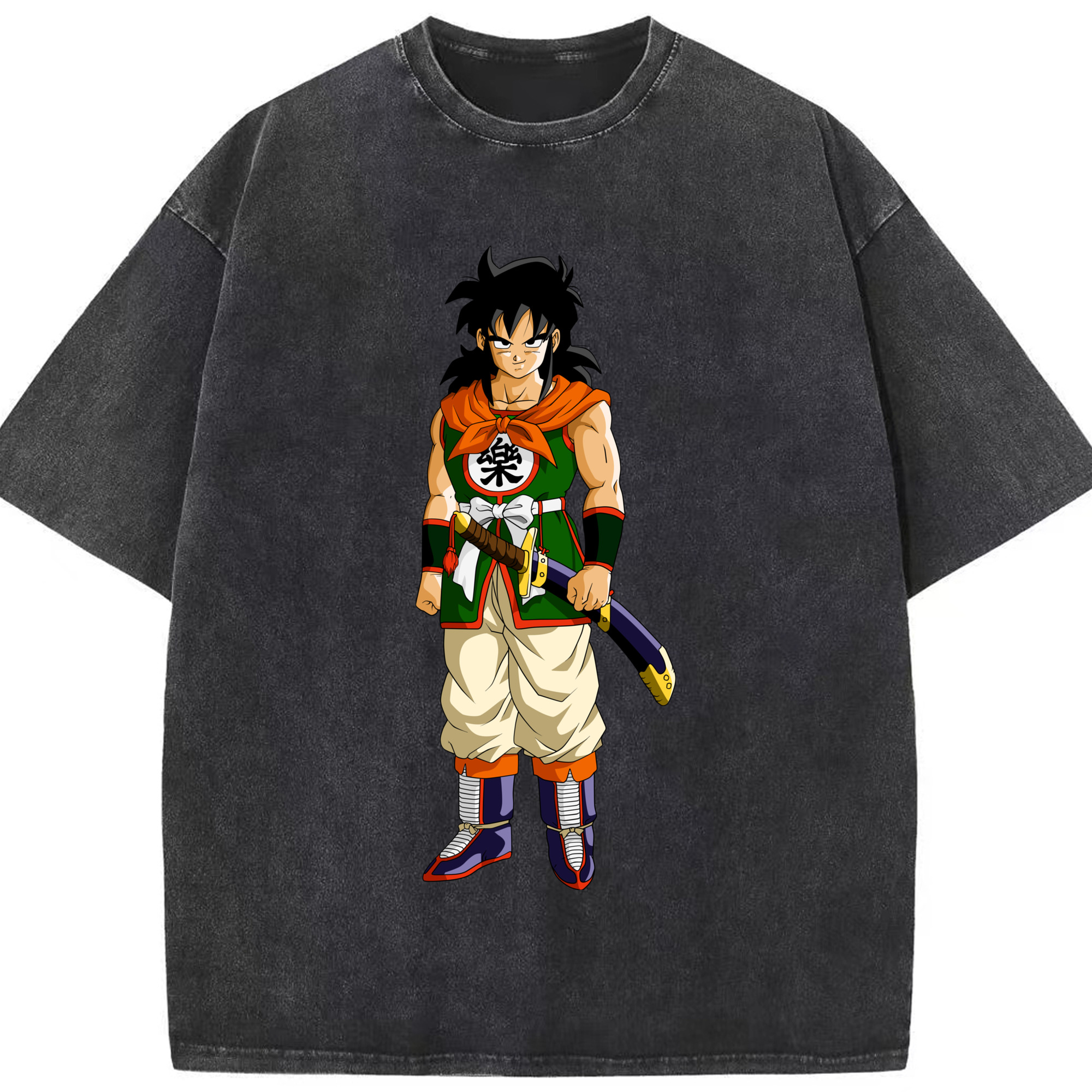 （画像用） ドラゴンボール ヤムチャ DRAGON BALL Yamcha 綿100% ヴィンテージ風 半袖Tシャツ（フロントプリント）