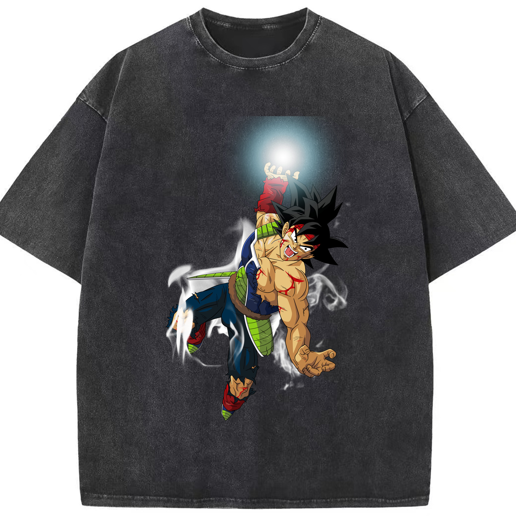 （画像用） ドラゴンボール バーダック DRAGON BALL Burdock 綿100% ヴィンテージ風 半袖Tシャツ（フロントプリント）