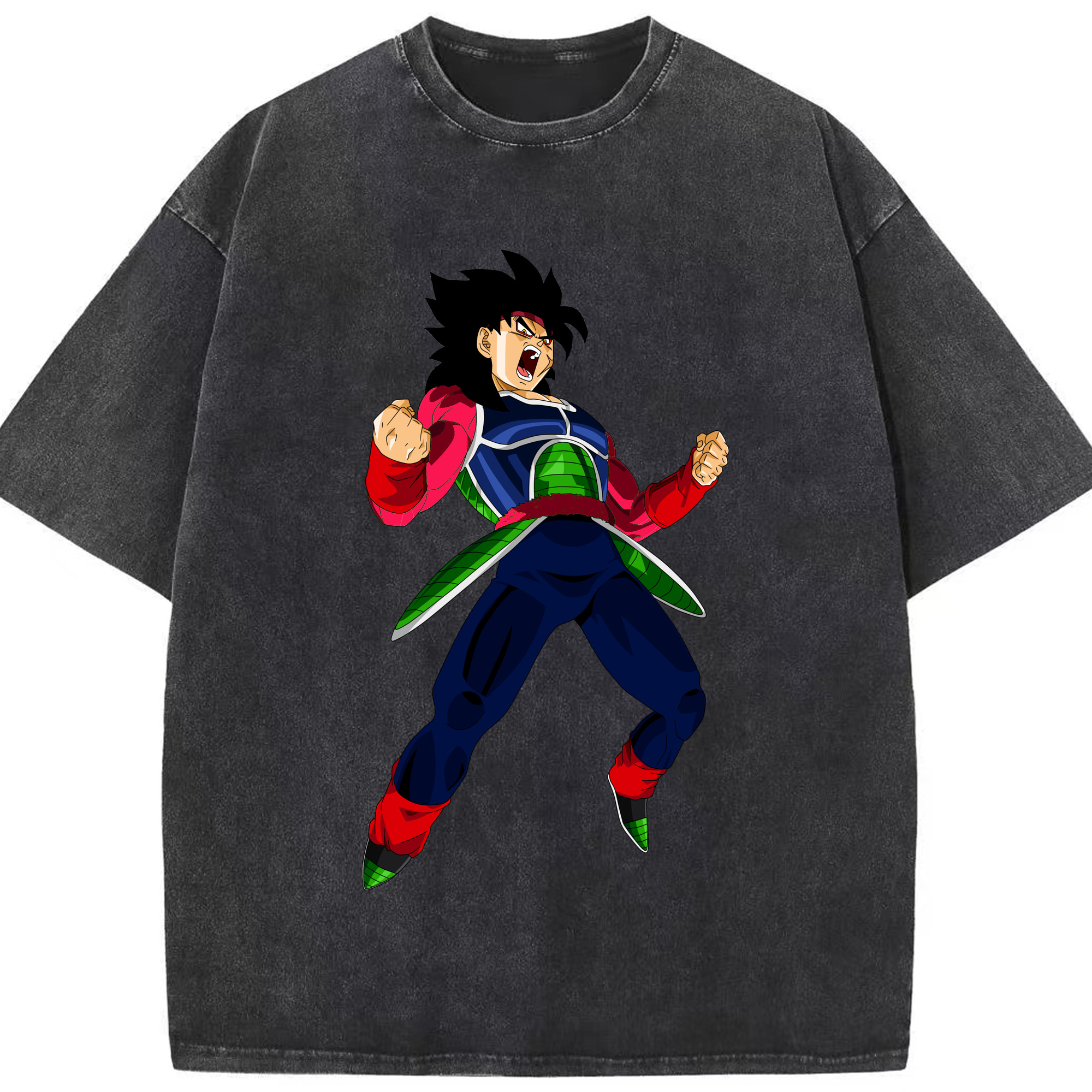 （画像用） ドラゴンボール バーダック DRAGON BALL Burdock 綿100% ヴィンテージ風 半袖Tシャツ（フロントプリント）