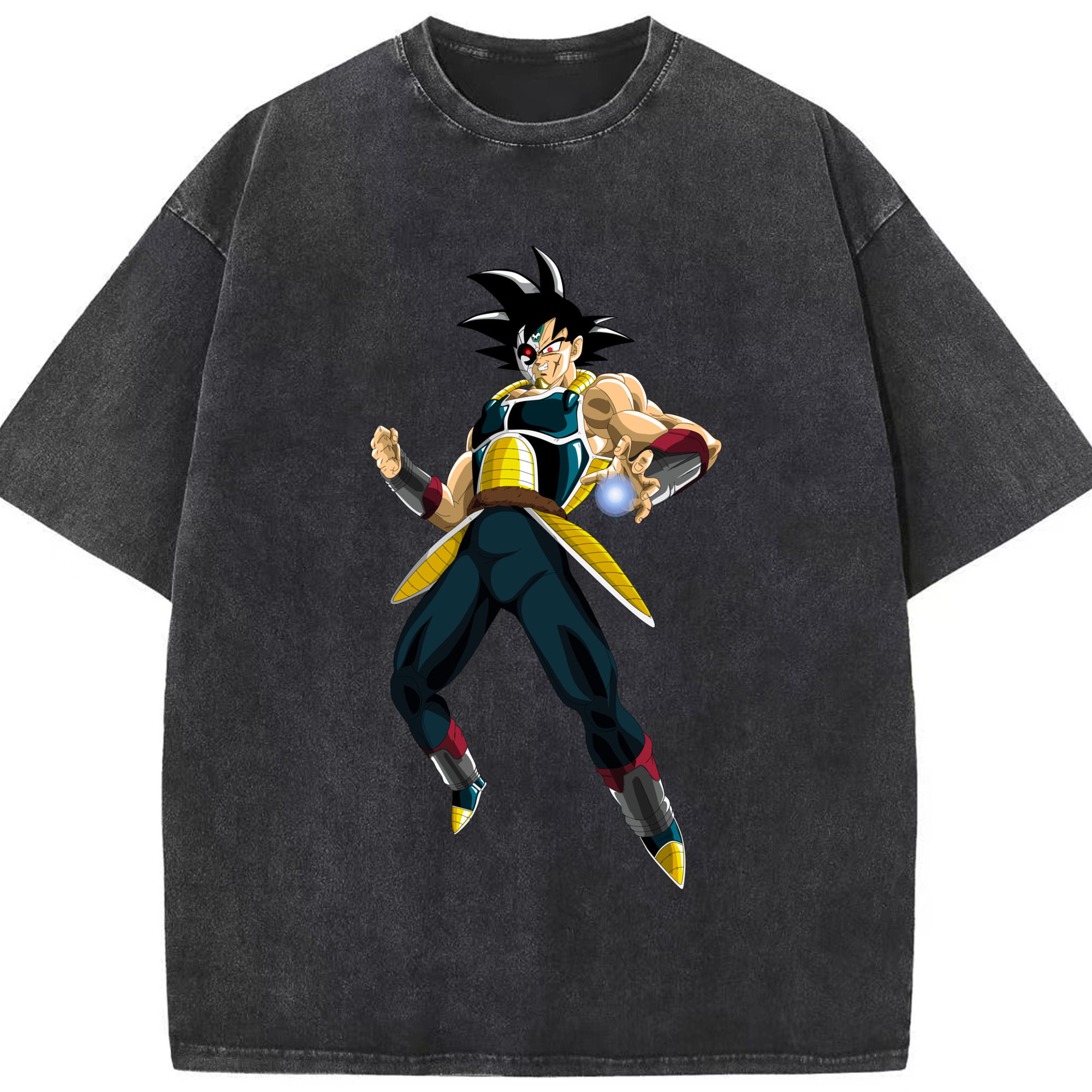 （画像用） ドラゴンボール バーダック DRAGON BALL Burdock 綿100% ヴィンテージ風 半袖Tシャツ（フロントプリント）