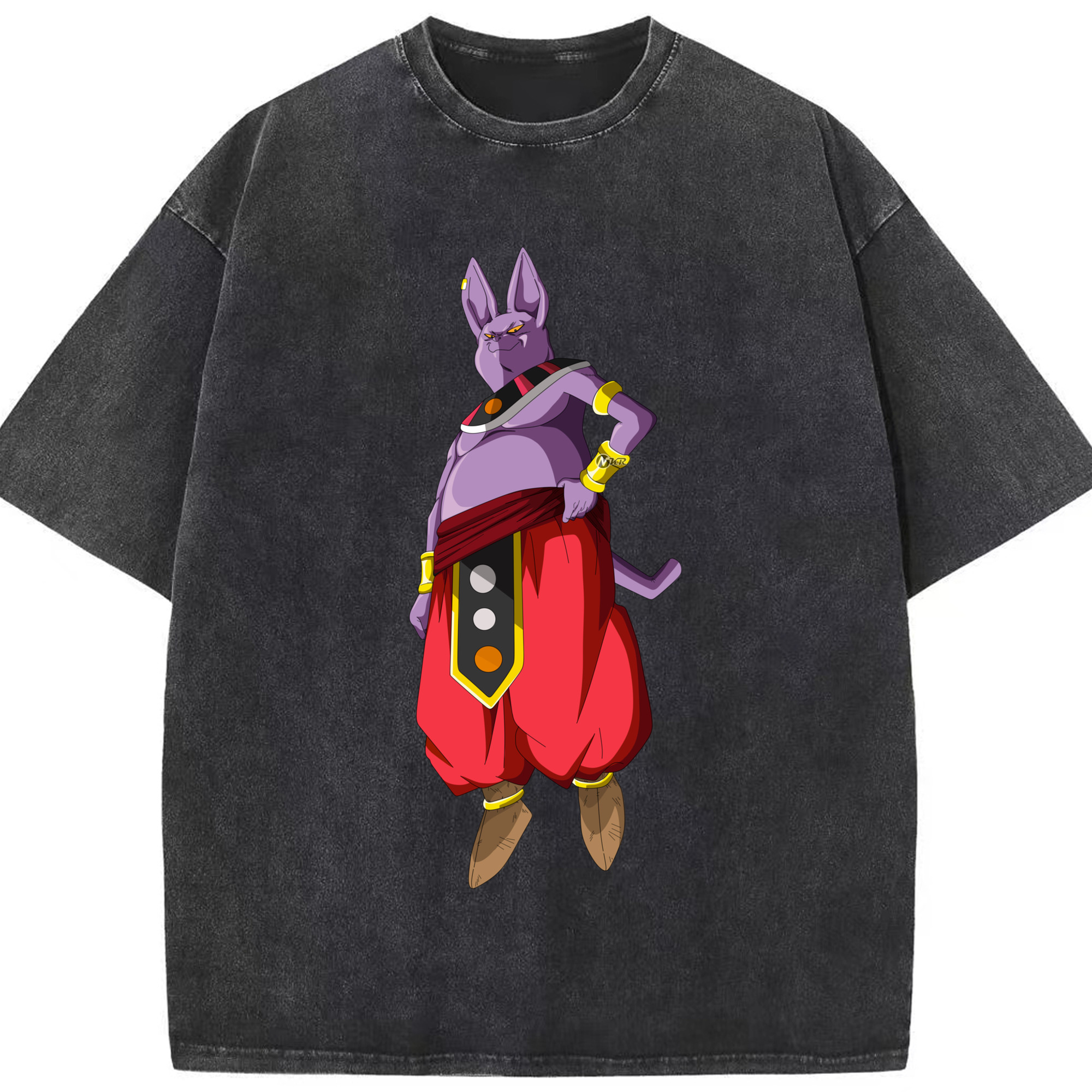 （画像用） ドラゴンボール シャンパ DRAGON BALL Champa 綿100% ヴィンテージ風 半袖Tシャツ（フロントプリント）