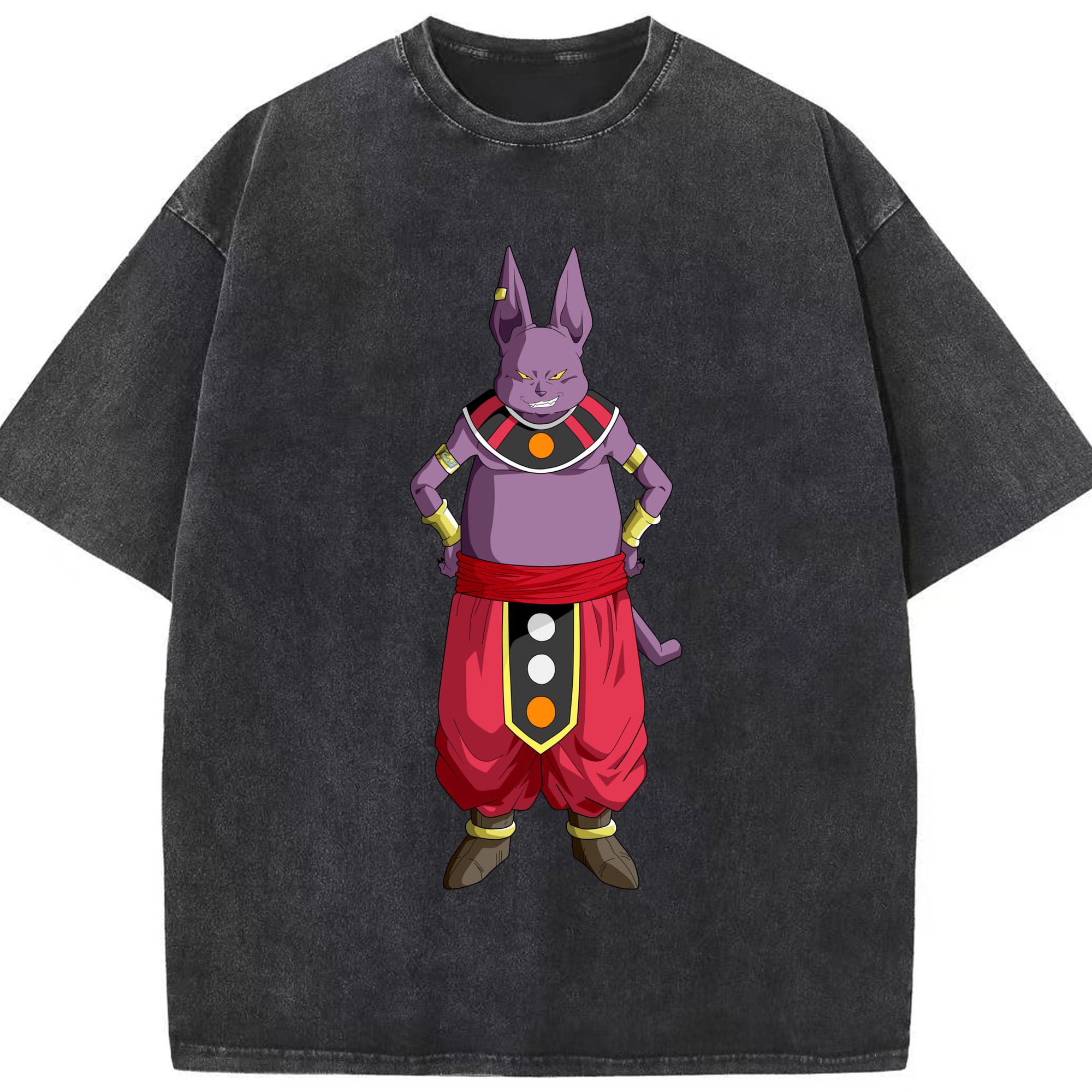 （画像用） ドラゴンボール シャンパ DRAGON BALL Champa 綿100% ヴィンテージ風 半袖Tシャツ（フロントプリント）