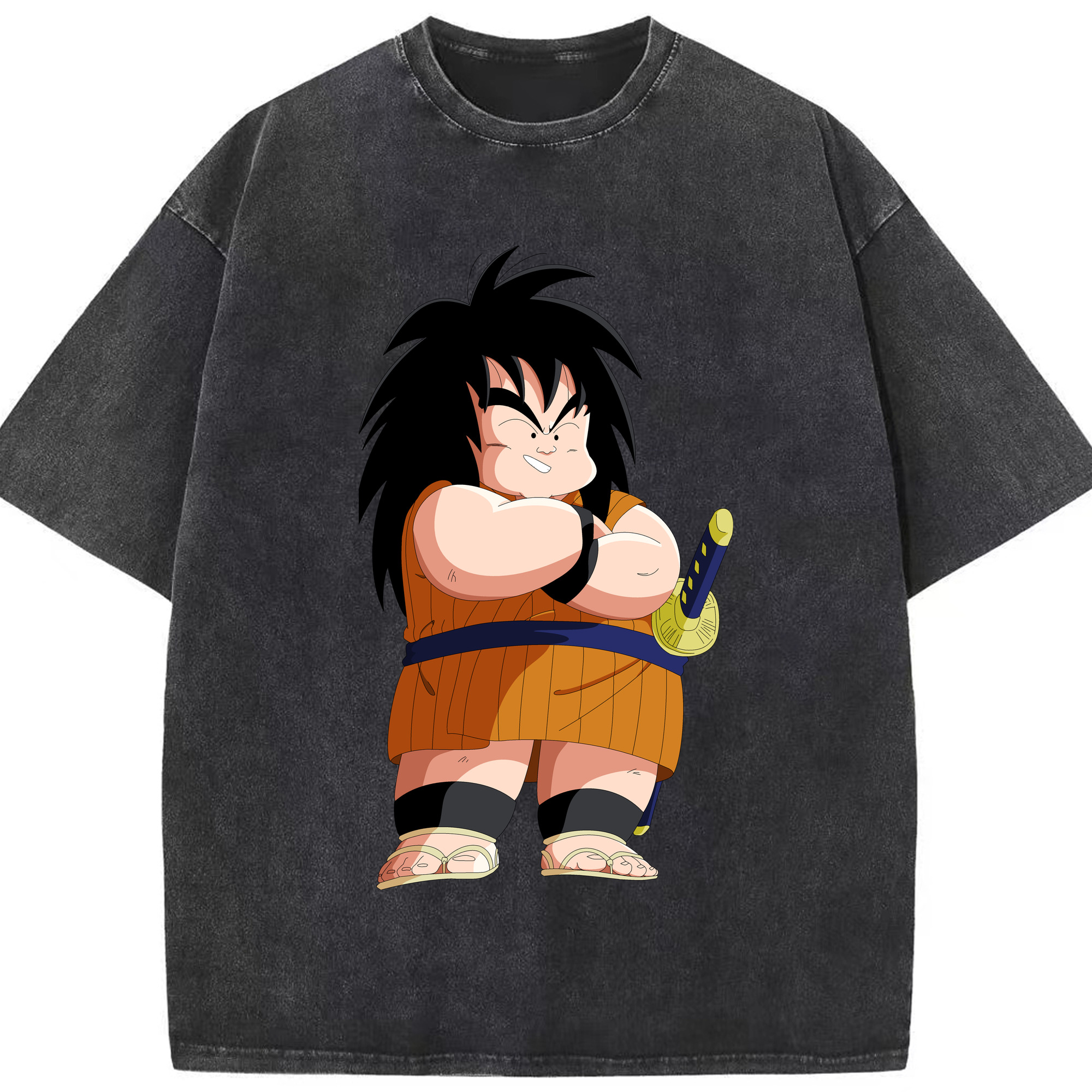 （画像用） ドラゴンボール やじろべえ DRAGON BALL Yajirobe 綿100% ヴィンテージ風 半袖Tシャツ（フロントプリント）