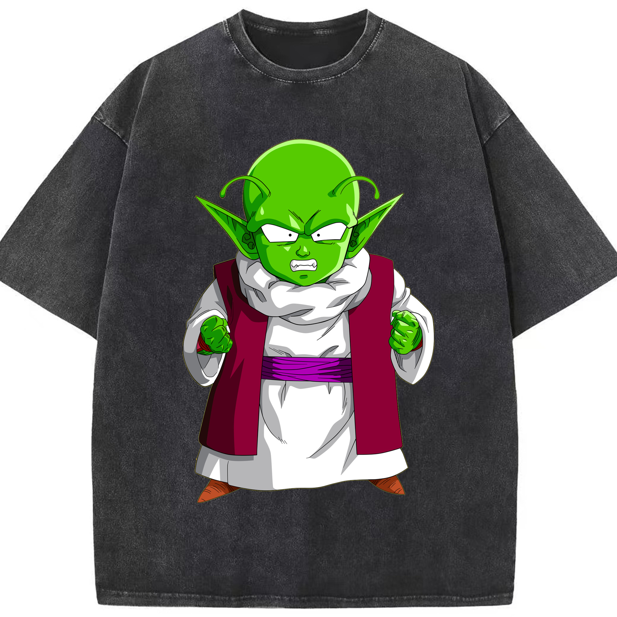 （画像用） ドラゴンボール ピッコロ DRAGON BALL Piccolo 綿100% ヴィンテージ風 半袖Tシャツ（フロントプリント）