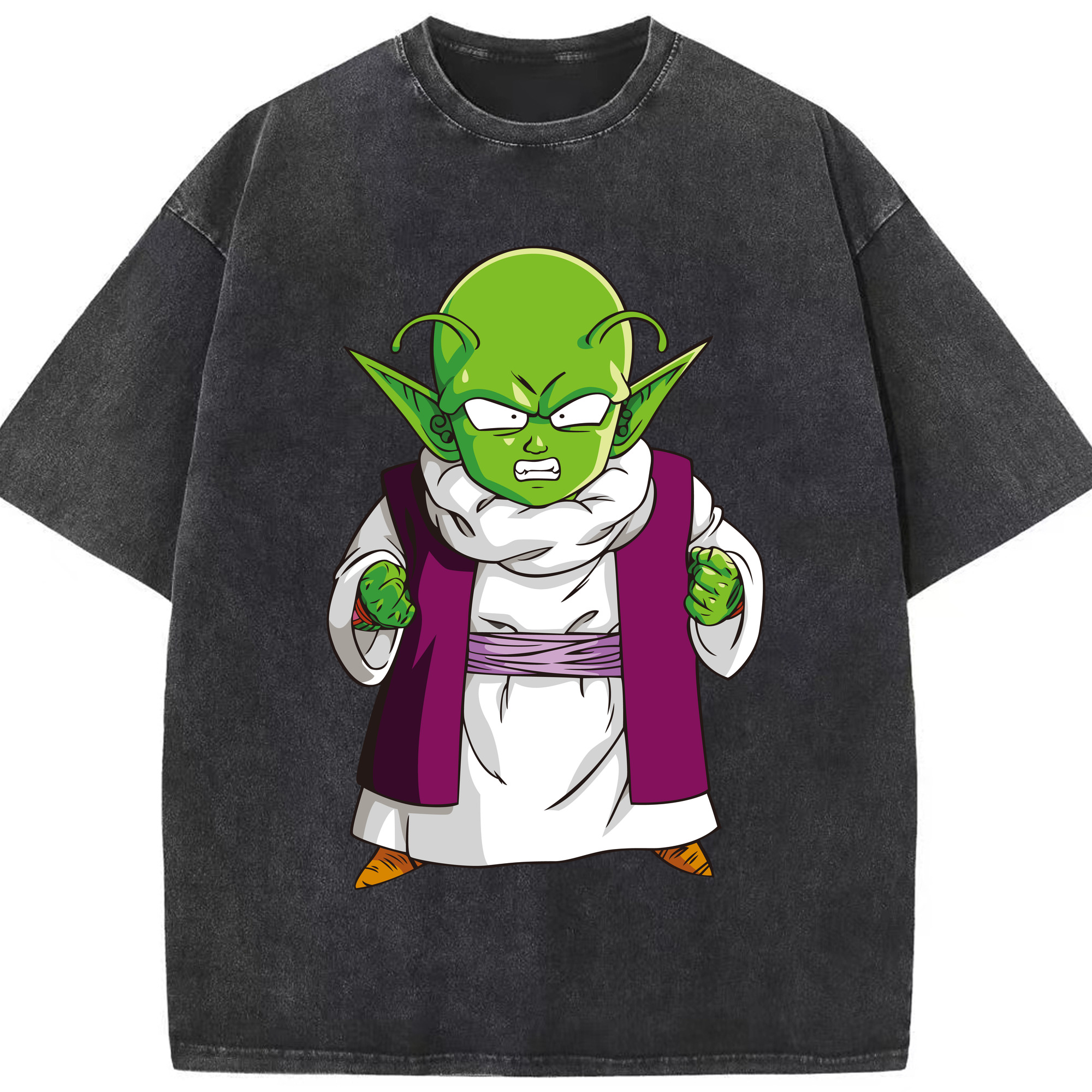 （画像用） ドラゴンボール ピッコロ DRAGON BALL Piccolo 綿100% ヴィンテージ風 半袖Tシャツ（フロントプリント）