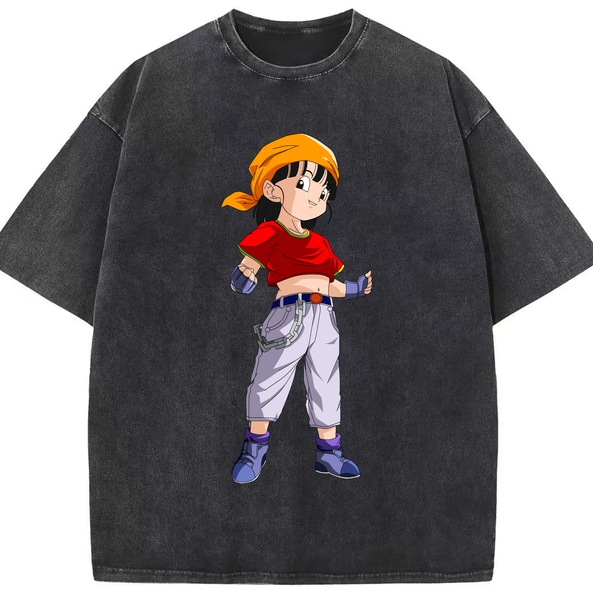（画像用） ドラゴンボール パン DRAGON BALL Pan 綿100% ヴィンテージ風 半袖Tシャツ（フロントプリント）