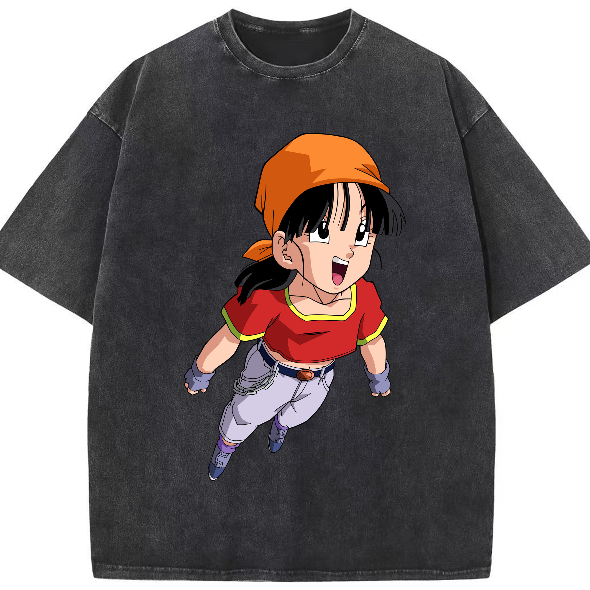 （画像用） ドラゴンボール パン DRAGON BALL Pan 綿100% ヴィンテージ風 半袖Tシャツ（フロントプリント）