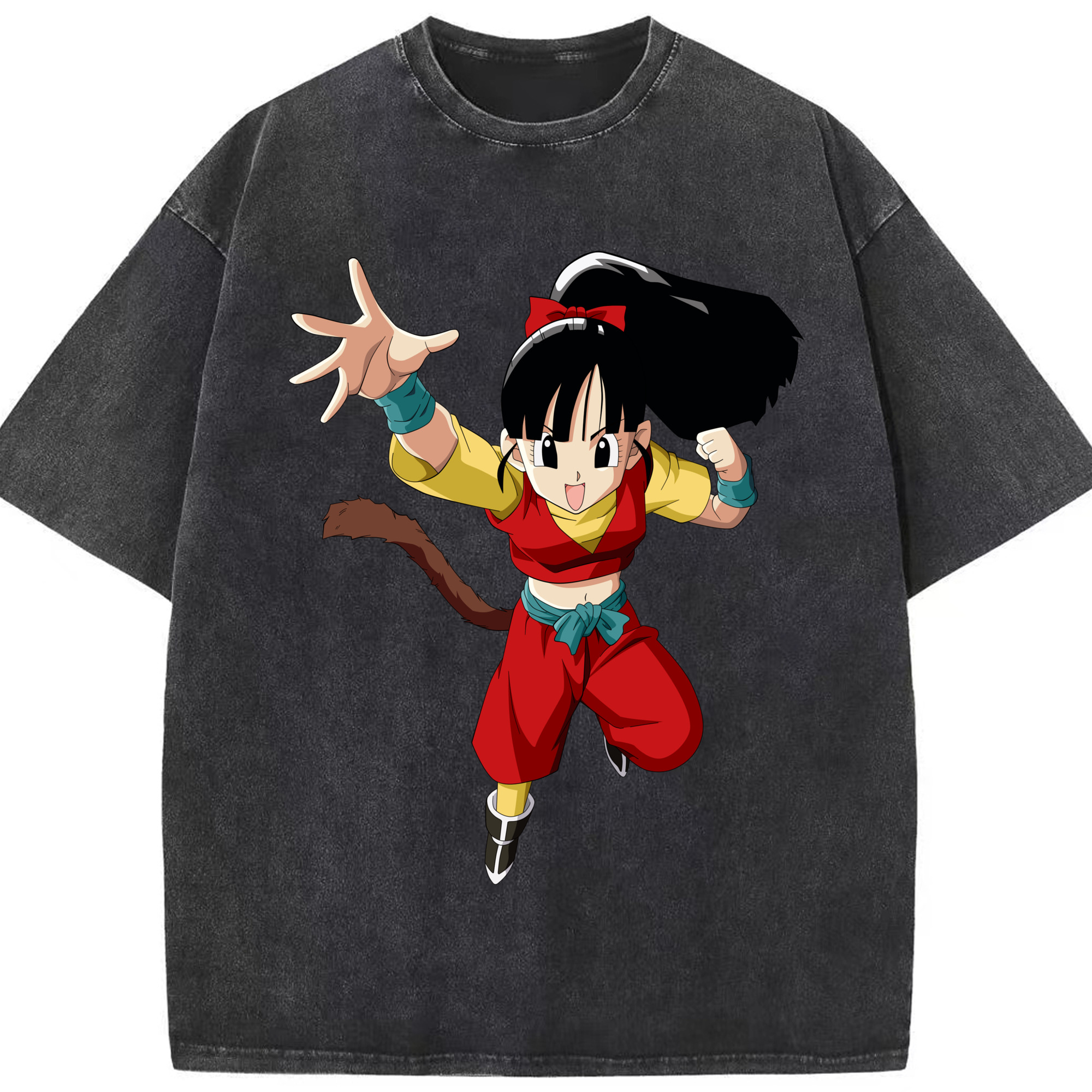 （画像用） ドラゴンボール パン DRAGON BALL Pan 綿100% ヴィンテージ風 半袖Tシャツ（フロントプリント）
