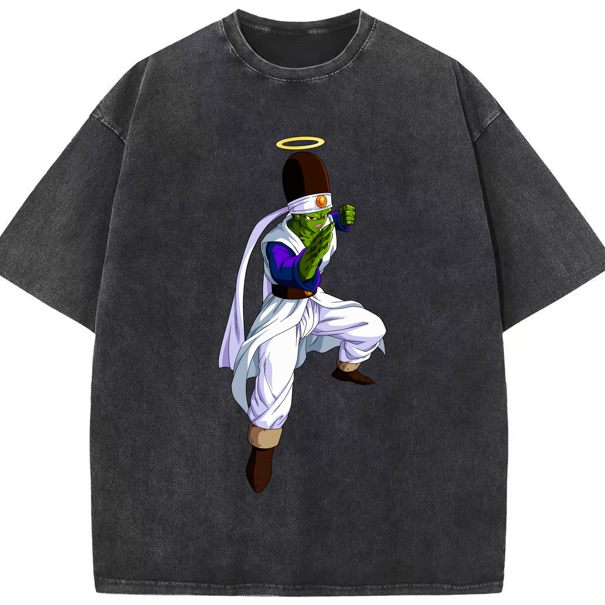 （画像用） ドラゴンボール パイクーハン DRAGON BALL Pikkon 綿100% ヴィンテージ風 半袖Tシャツ（フロントプリント）