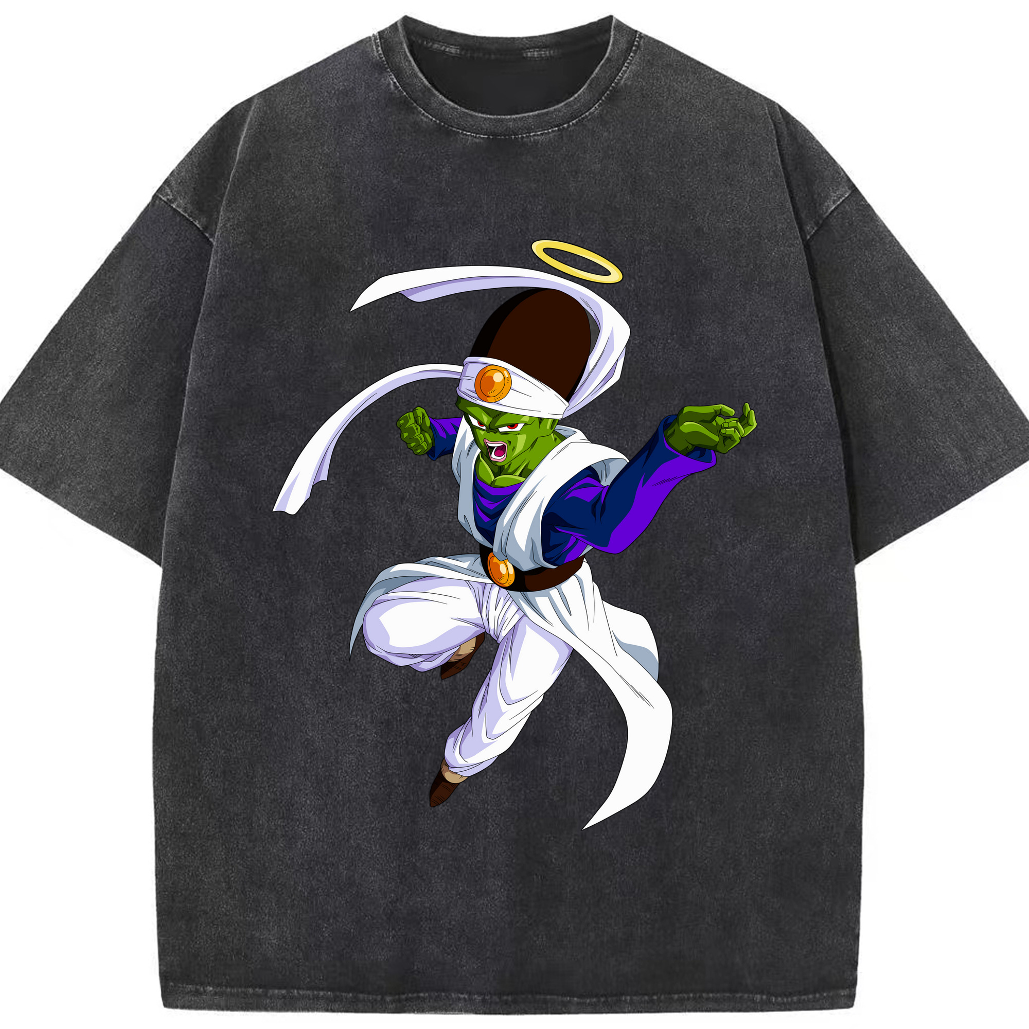 （画像用） ドラゴンボール パイクーハン DRAGON BALL Pikkon 綿100% ヴィンテージ風 半袖Tシャツ（フロントプリント）