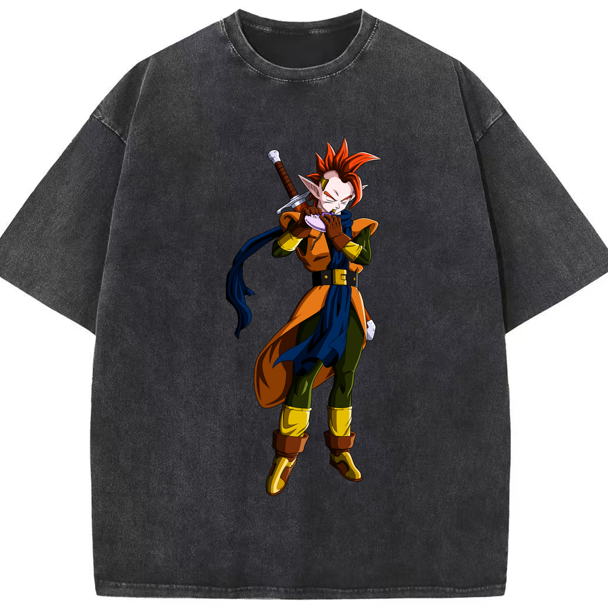 （画像用） ドラゴンボール DRAGON BALL 綿100% ヴィンテージ風 半袖Tシャツ（フロントプリント）