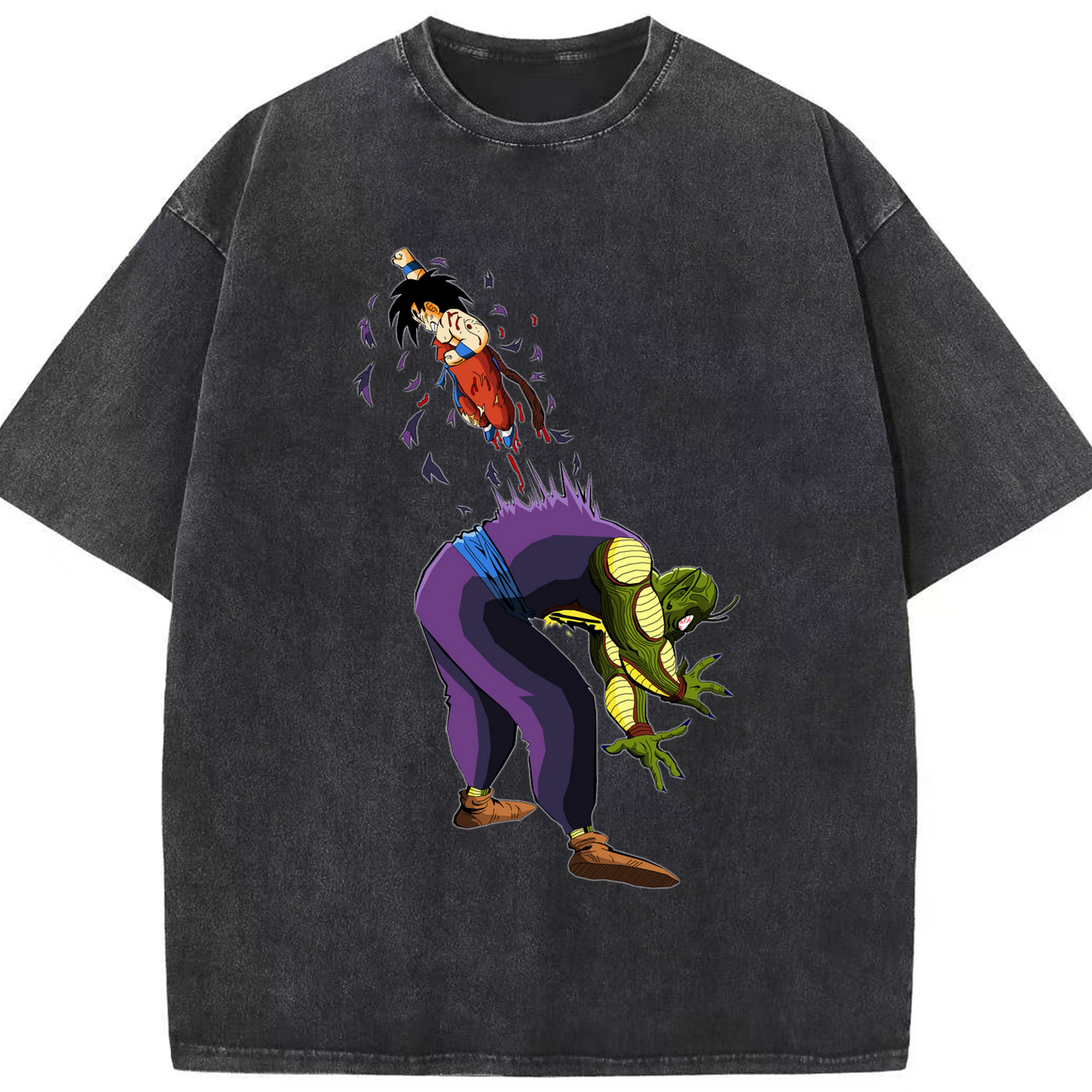 （画像用） ドラゴンボール DRAGON BALL 綿100% ヴィンテージ風 半袖Tシャツ（フロントプリント）