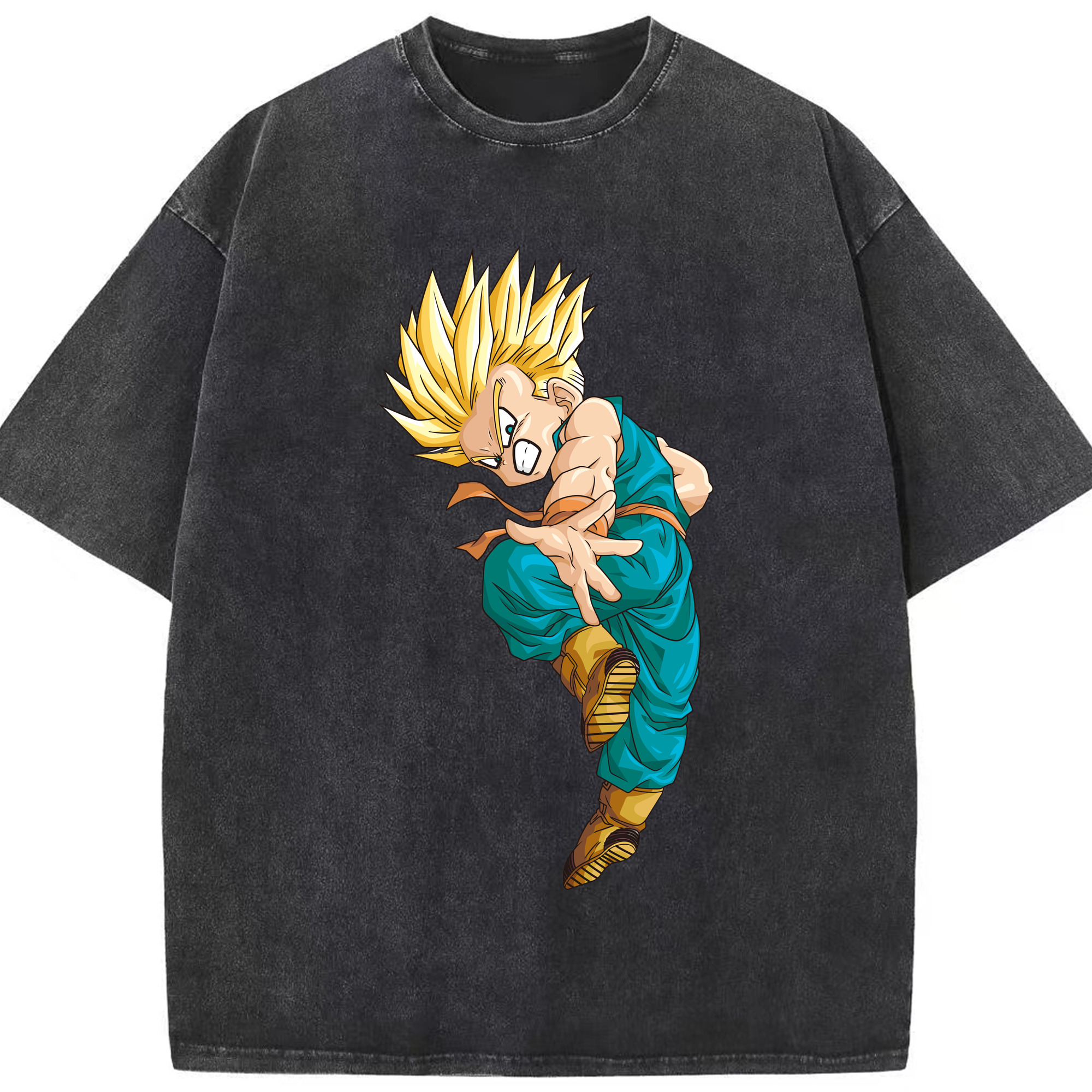 （画像用） ドラゴンボール DRAGON BALL 綿100% ヴィンテージ風 半袖Tシャツ（フロントプリント）