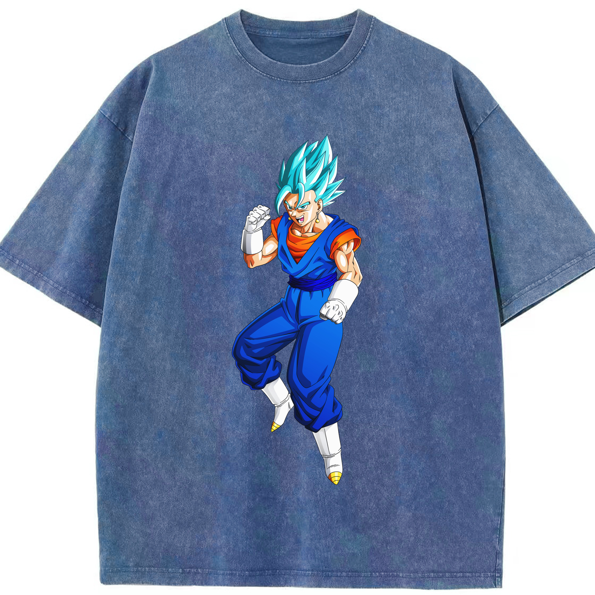（画像用） ドラゴンボール ベジット DRAGON BALL Vegetto 綿100% ヴィンテージ風 半袖Tシャツ（フロントプリント）