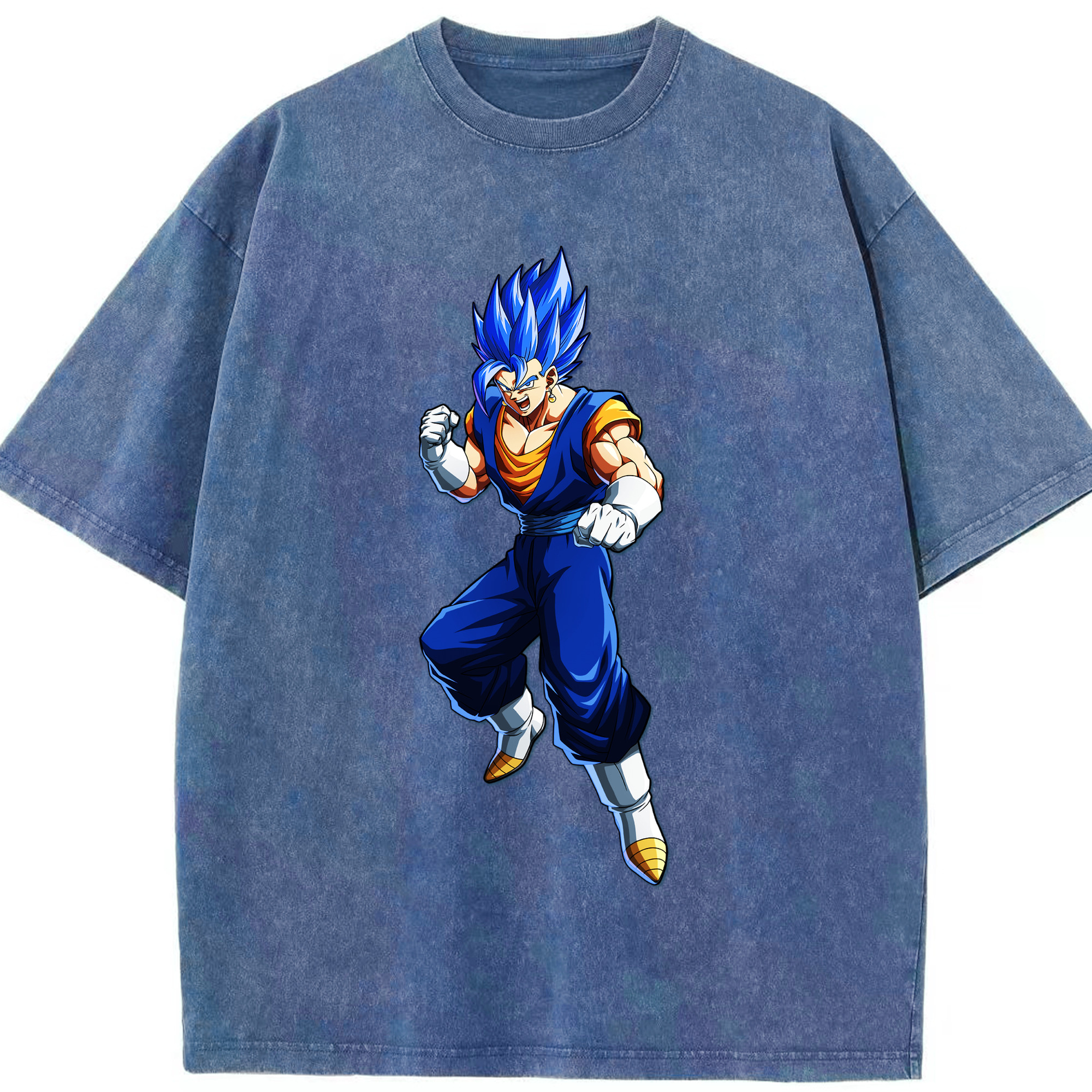 （画像用） ドラゴンボール ベジット DRAGON BALL Vegetto 綿100% ヴィンテージ風 半袖Tシャツ（フロントプリント）