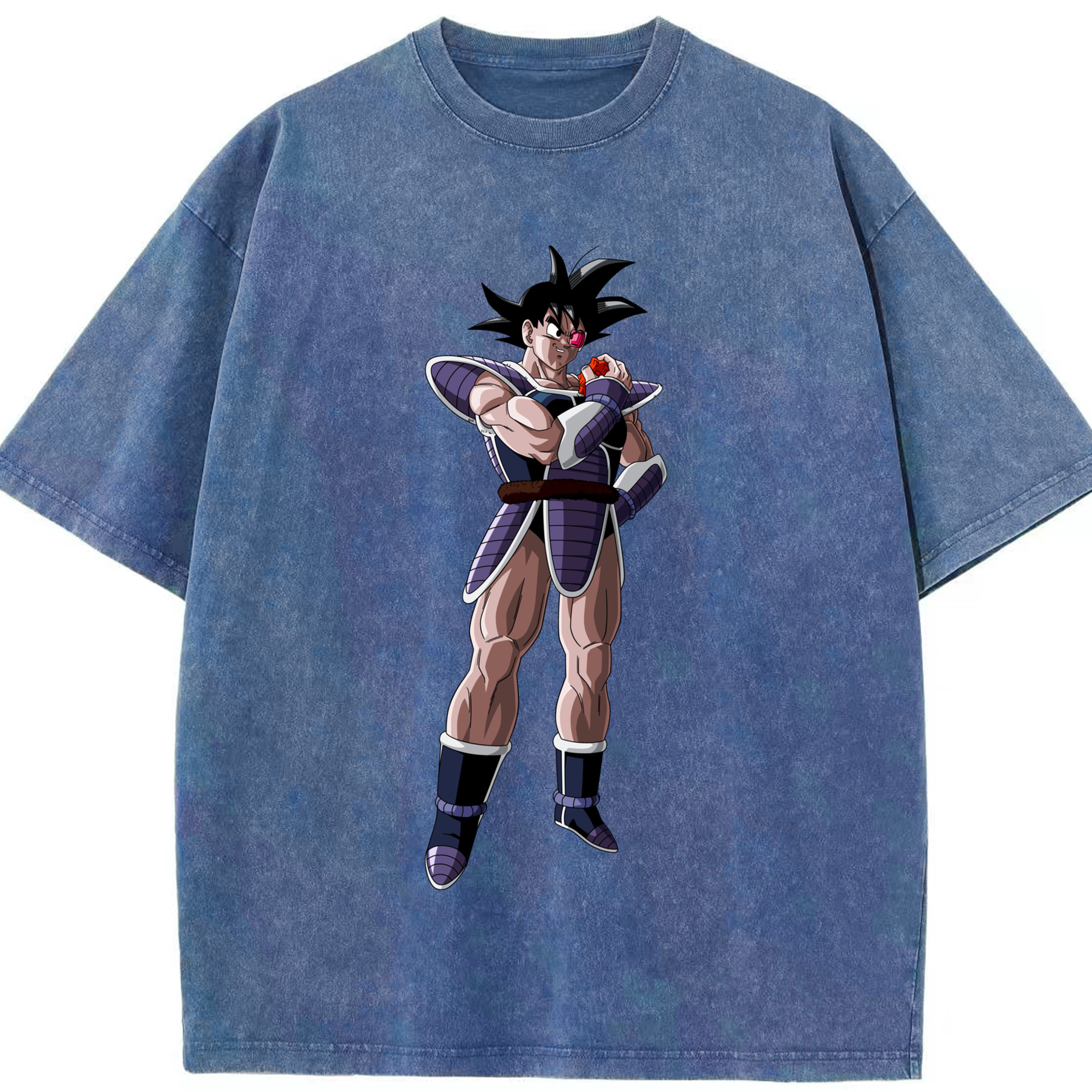 （画像用） ドラゴンボール 孫悟空（そん ごくう）Son Goku カカロット DRAGON BALL Kakarotto 綿100% ヴィンテージ風 半袖Tシャツ（フロントプリント）