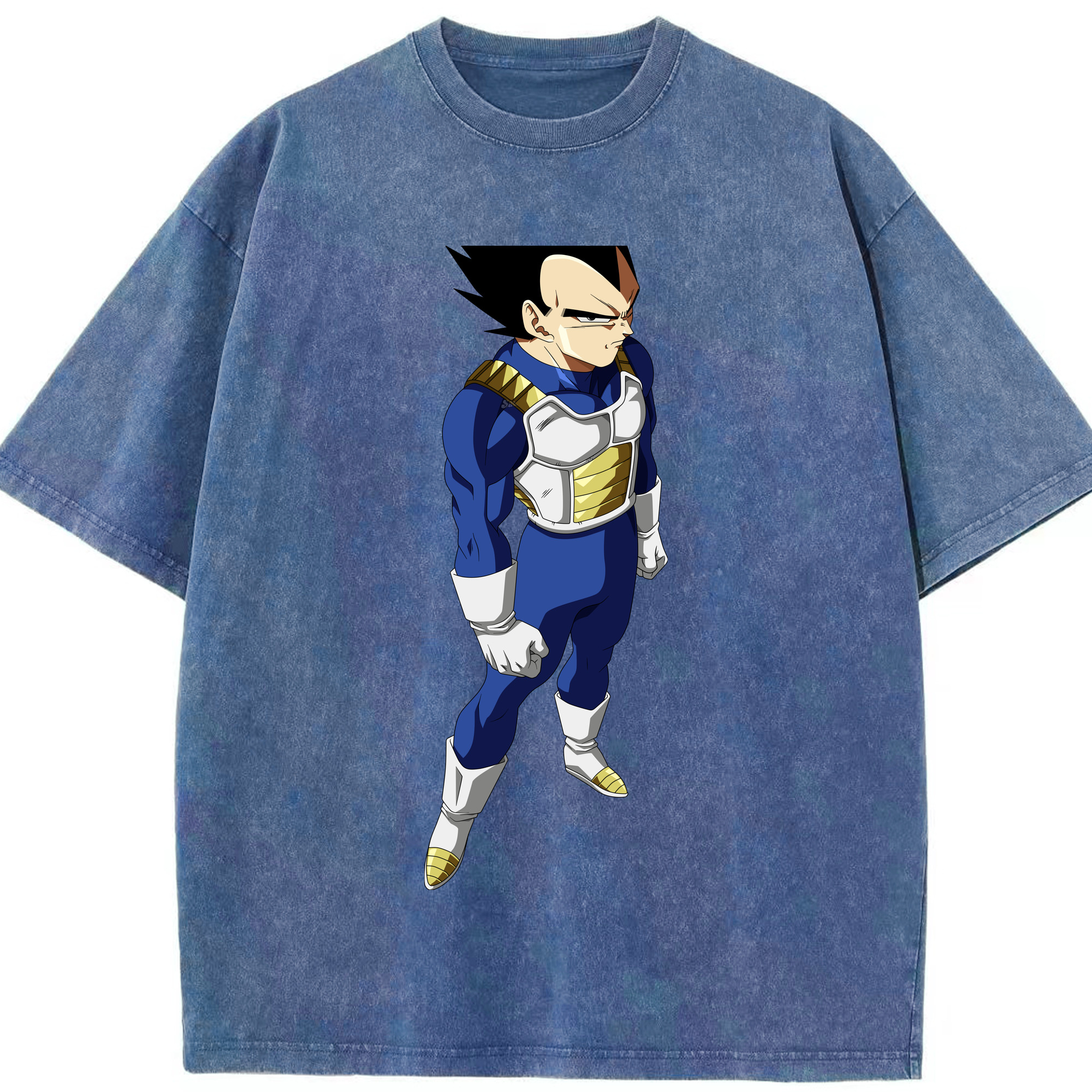 （画像用） ドラゴンボール ベジータ四世（Bejīta Yonsei）DRAGON BALL Vegeta IV 綿100% ヴィンテージ風 半袖Tシャツ（フロントプリント）